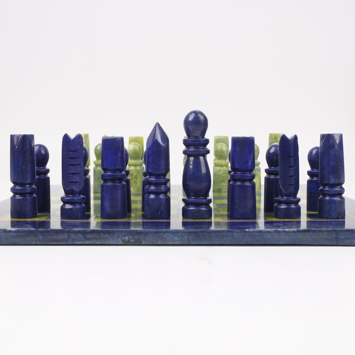 Luxury Lapis Lazuli Chess Set – Handcrafted Afghan Masterpiece