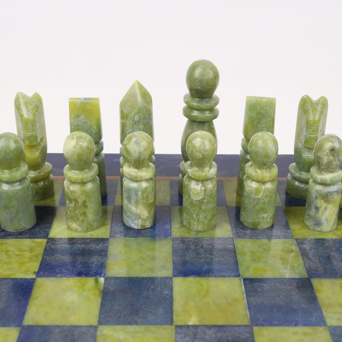 Luxury Lapis Lazuli Chess Set – Handcrafted Afghan Masterpiece