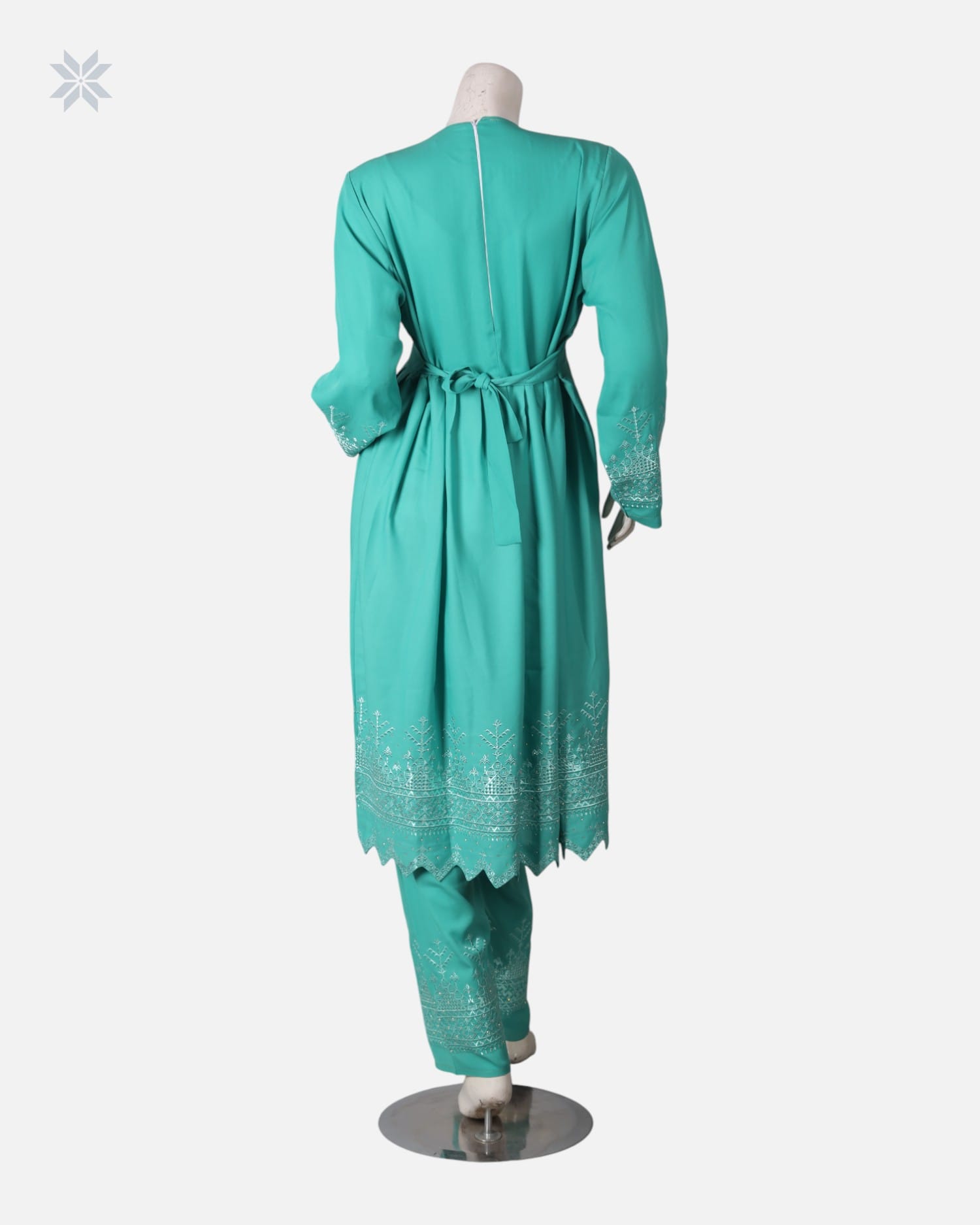 Teal Green Hazaragi Dress Set