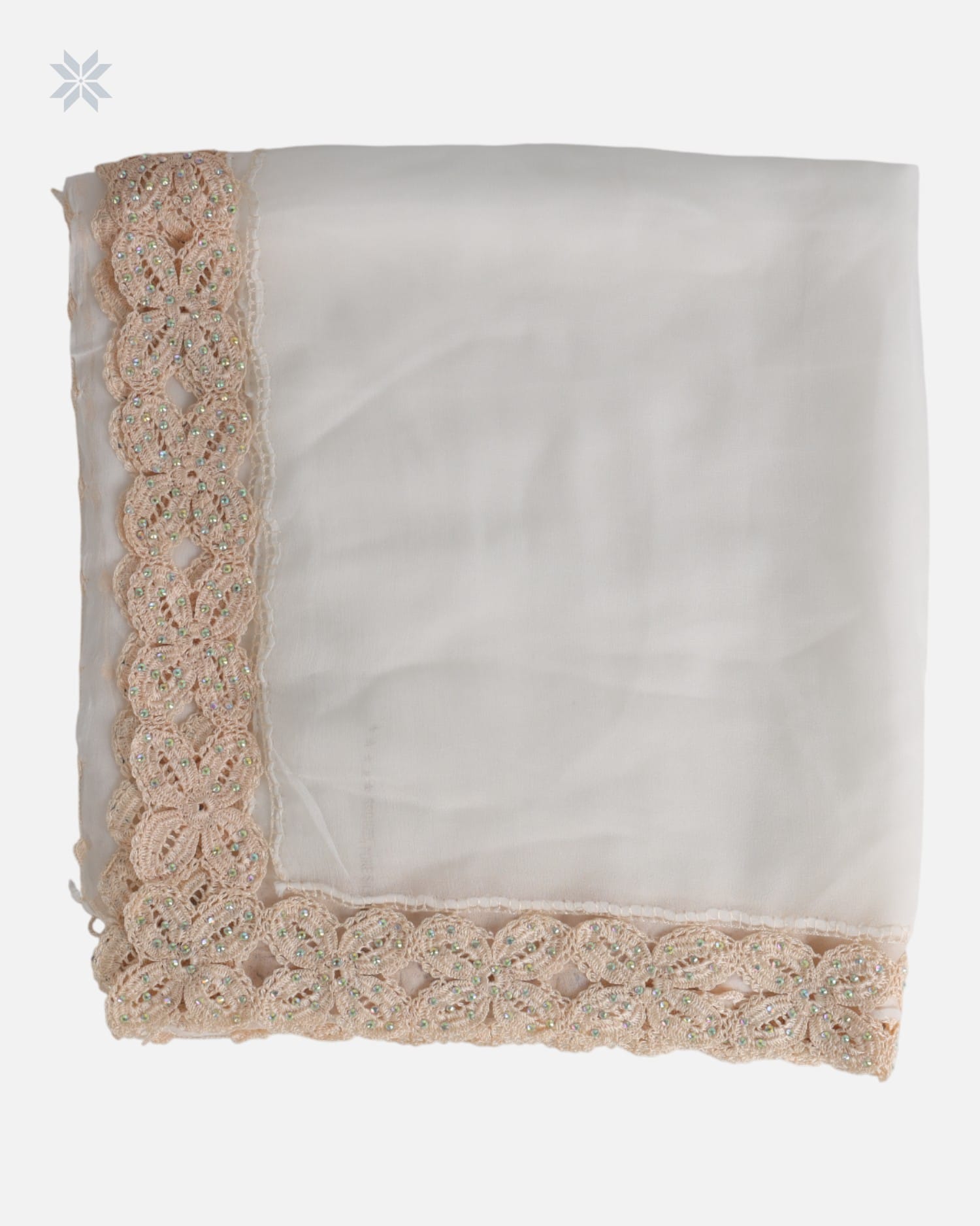 White Lace Trimmed Chador