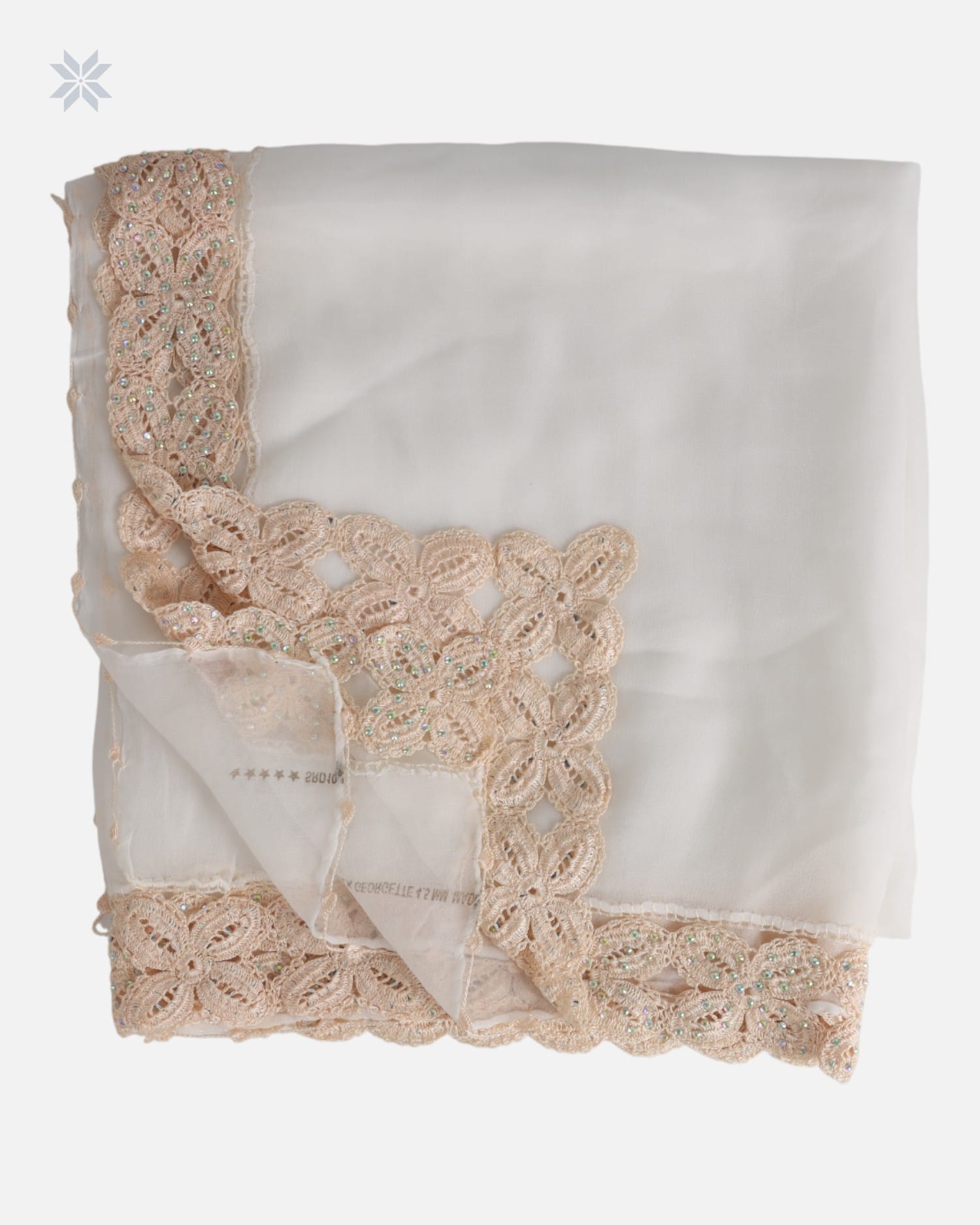 White Lace Trimmed Chador