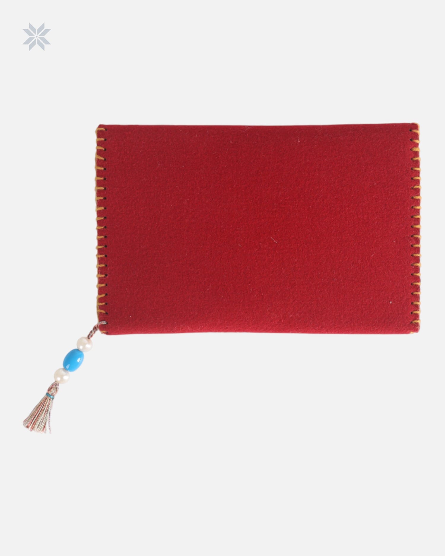 Red Handmade Felt Wallet