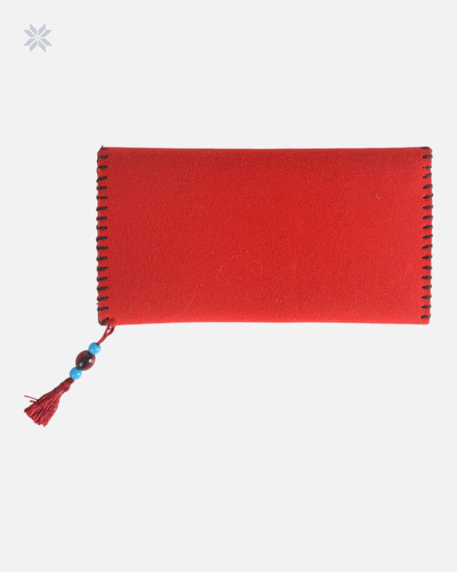 Red Handmade Felt Wallet