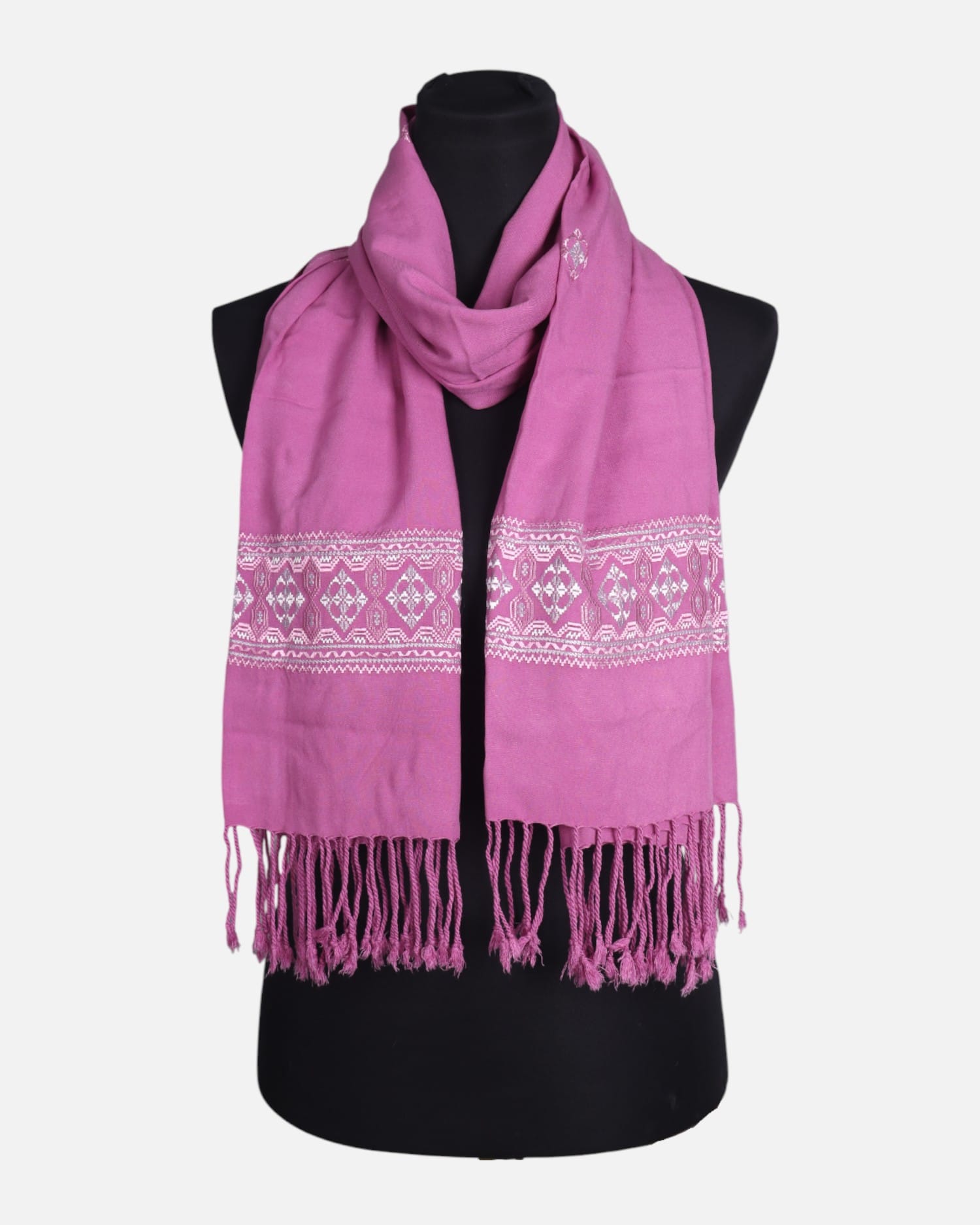 Rose Pink Girls Scarf Handmade