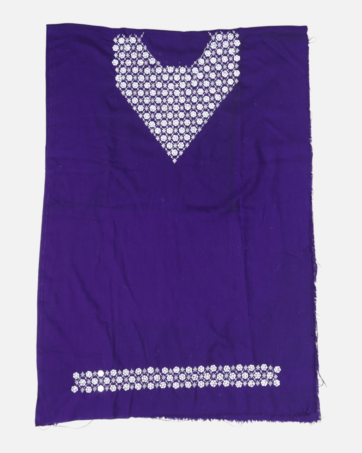 Unstitched  Panjabi Girls Dress – Hand Mirror Embroidery