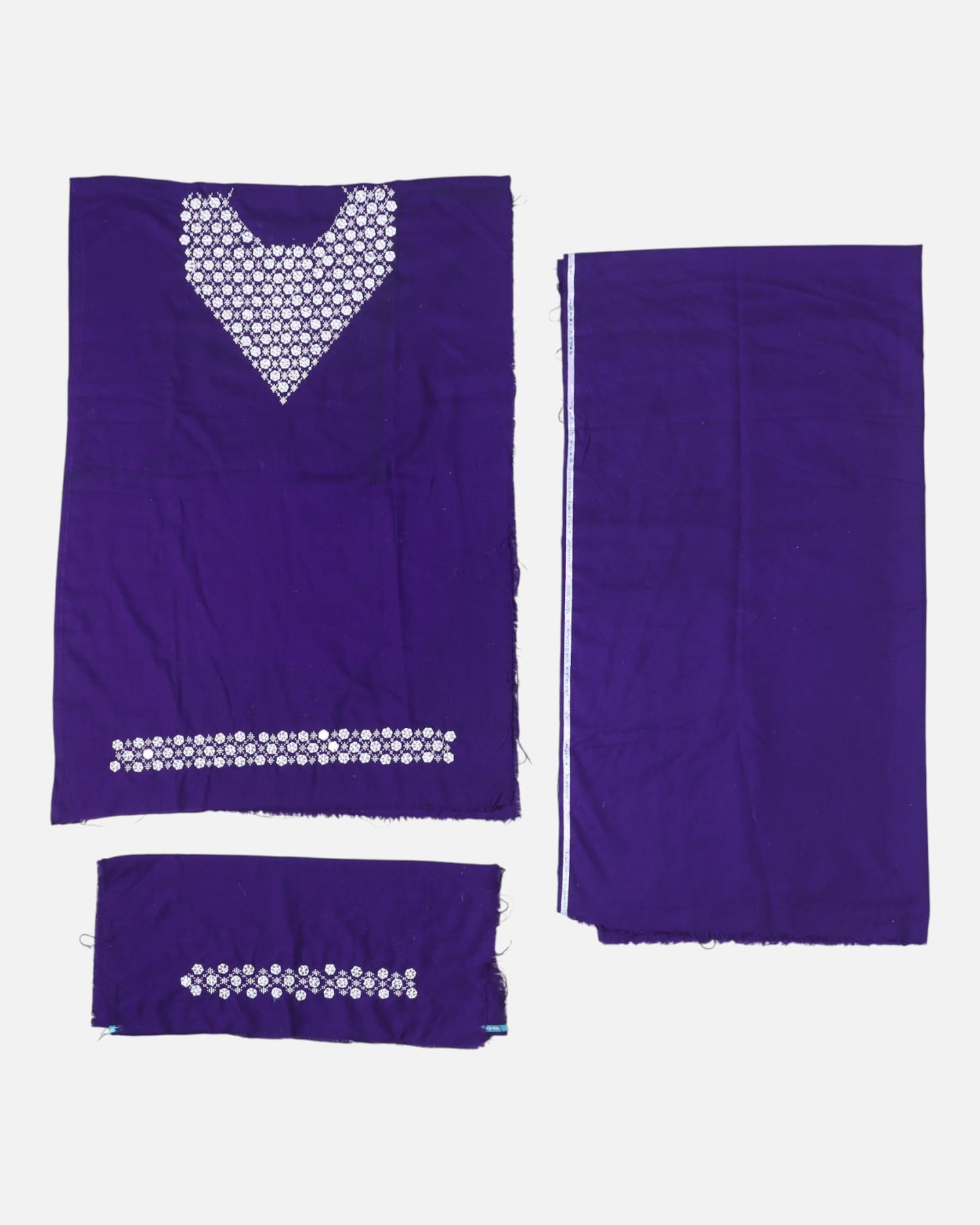 Unstitched  Panjabi Girls Dress – Hand Mirror Embroidery
