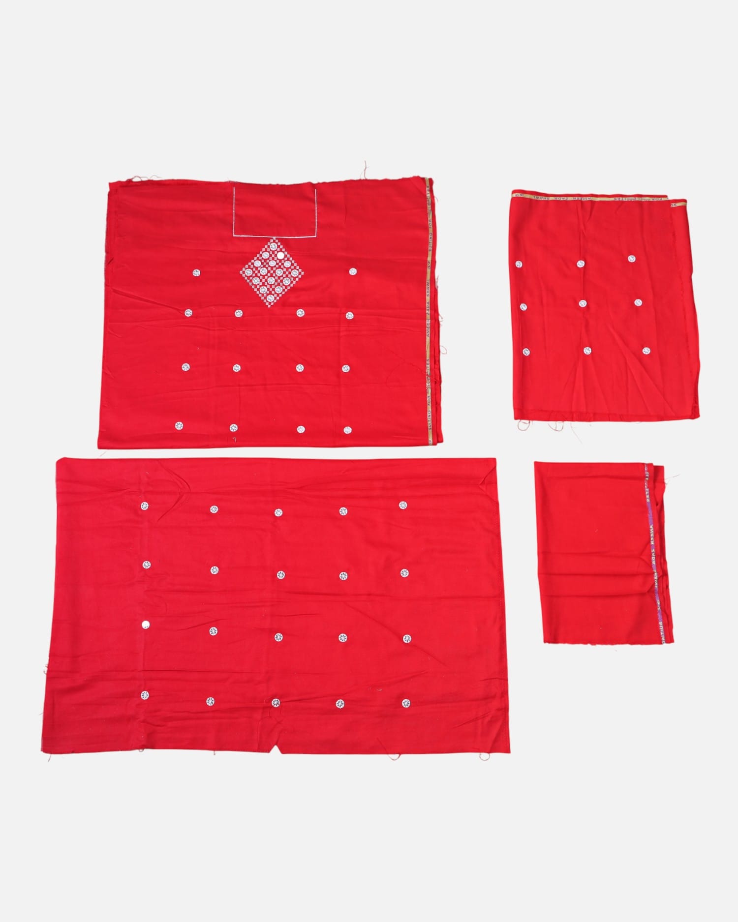 Punjabi Dress with Silver Sheesha Work