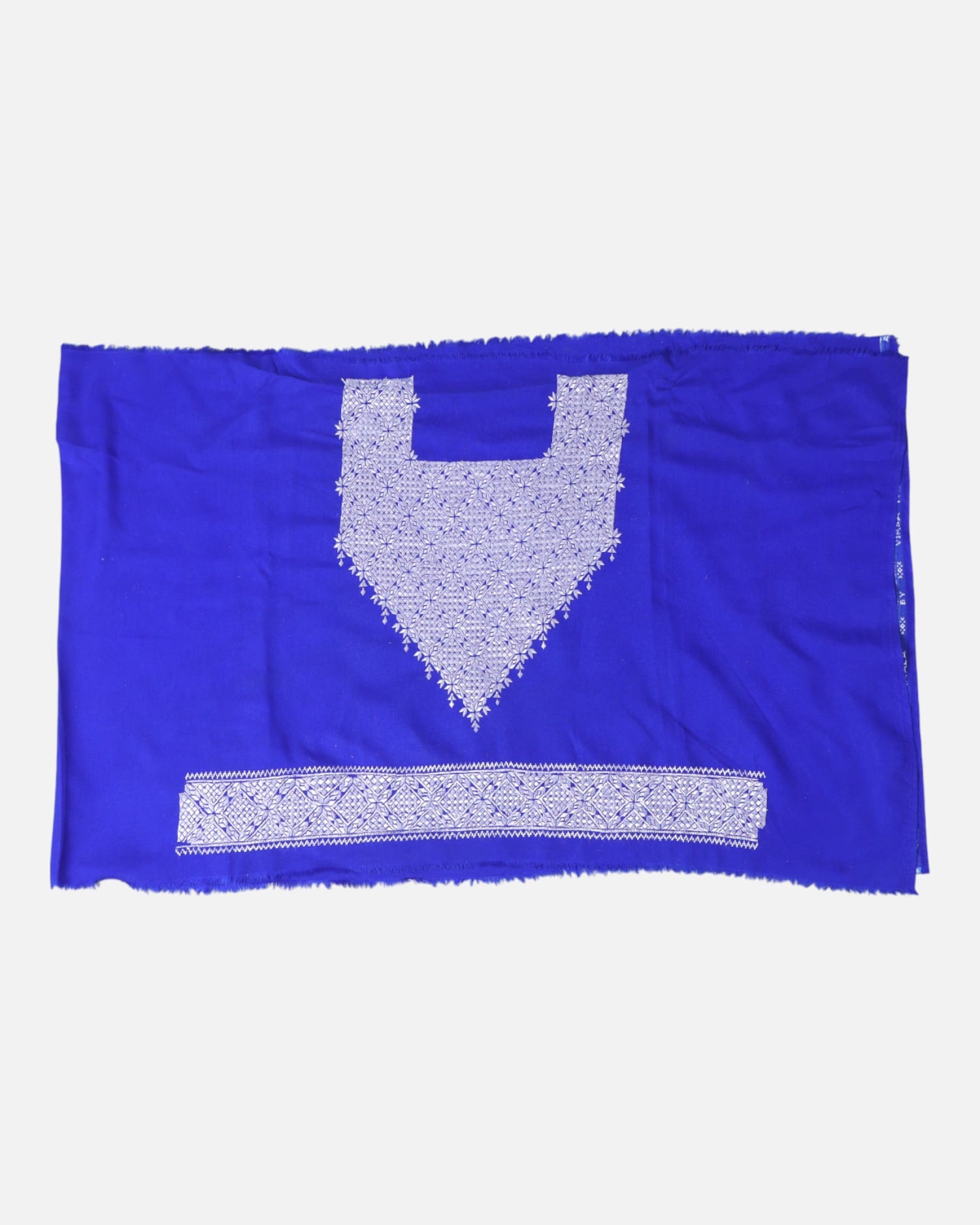 Royal Blue Hazargi Unstitched Dress