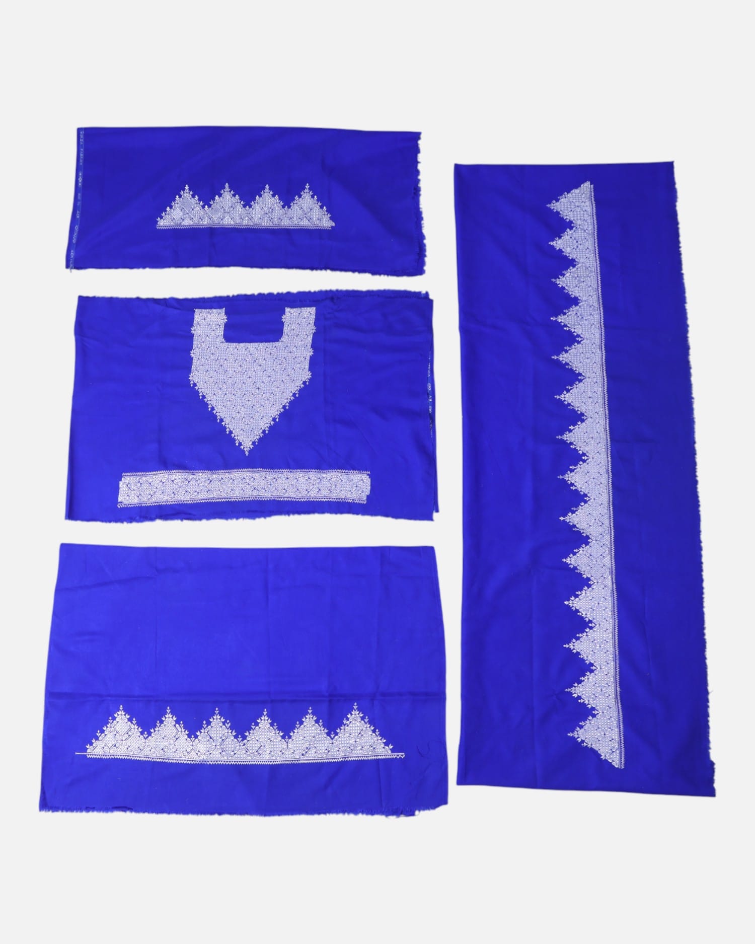 Royal Blue Hazargi Unstitched Dress