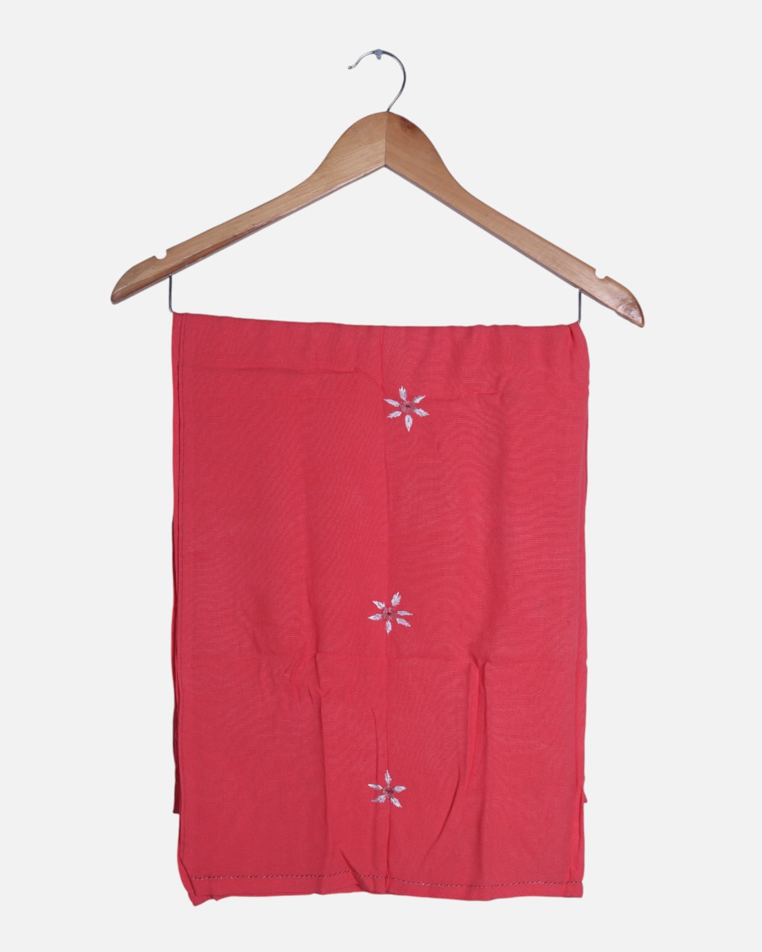 Red Women’s Chador Scarf Shawl  | Embroidered Scarf