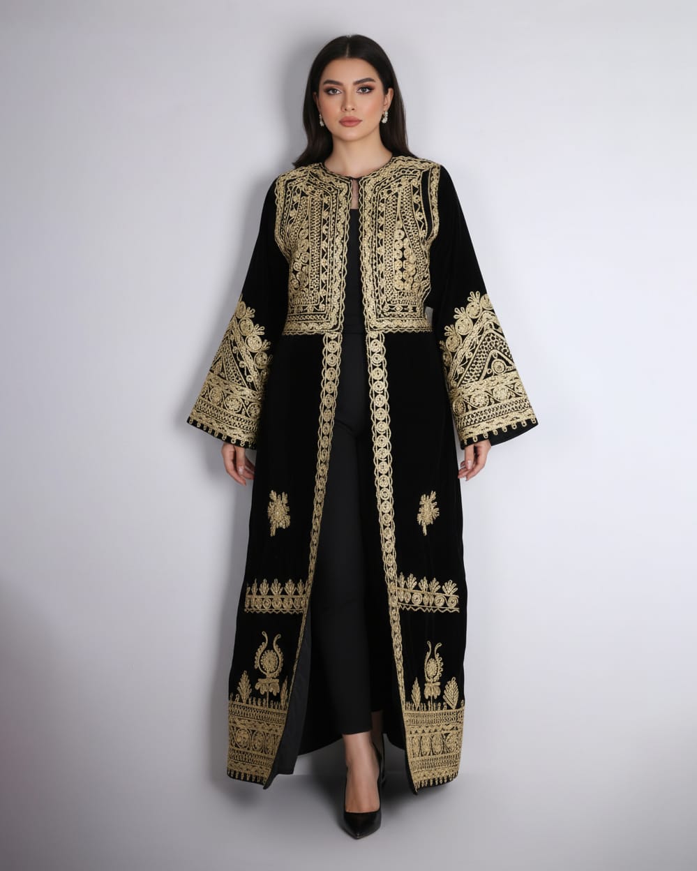 Long Coat Charma Dozi Chapan with Hat