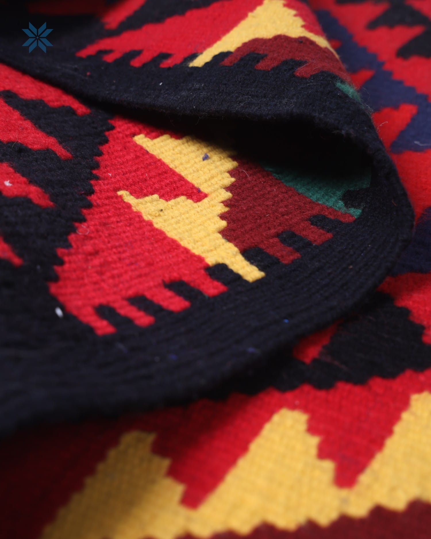 Kilim Qalincha – Handmade Afghan Kilim Rug in Sirj Yarn