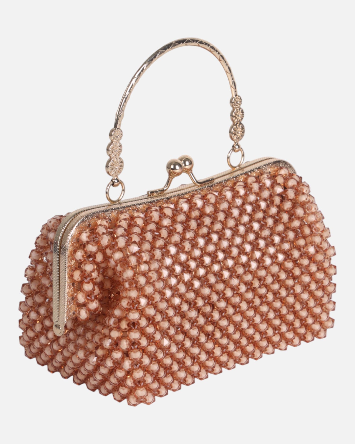 Rose Gold Crystal Evening Handbag | Wedding & Party Style
