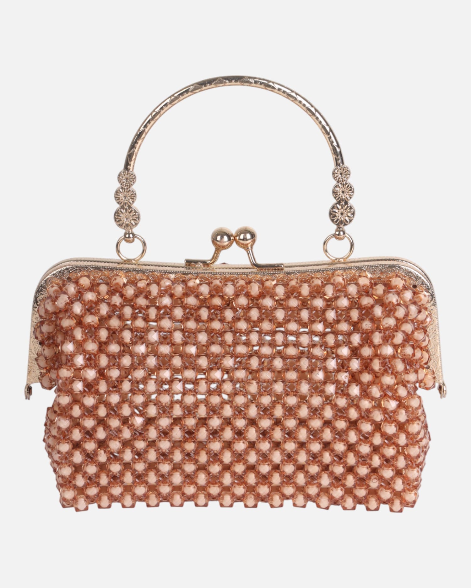 Rose Gold Crystal Evening Handbag | Wedding & Party Style