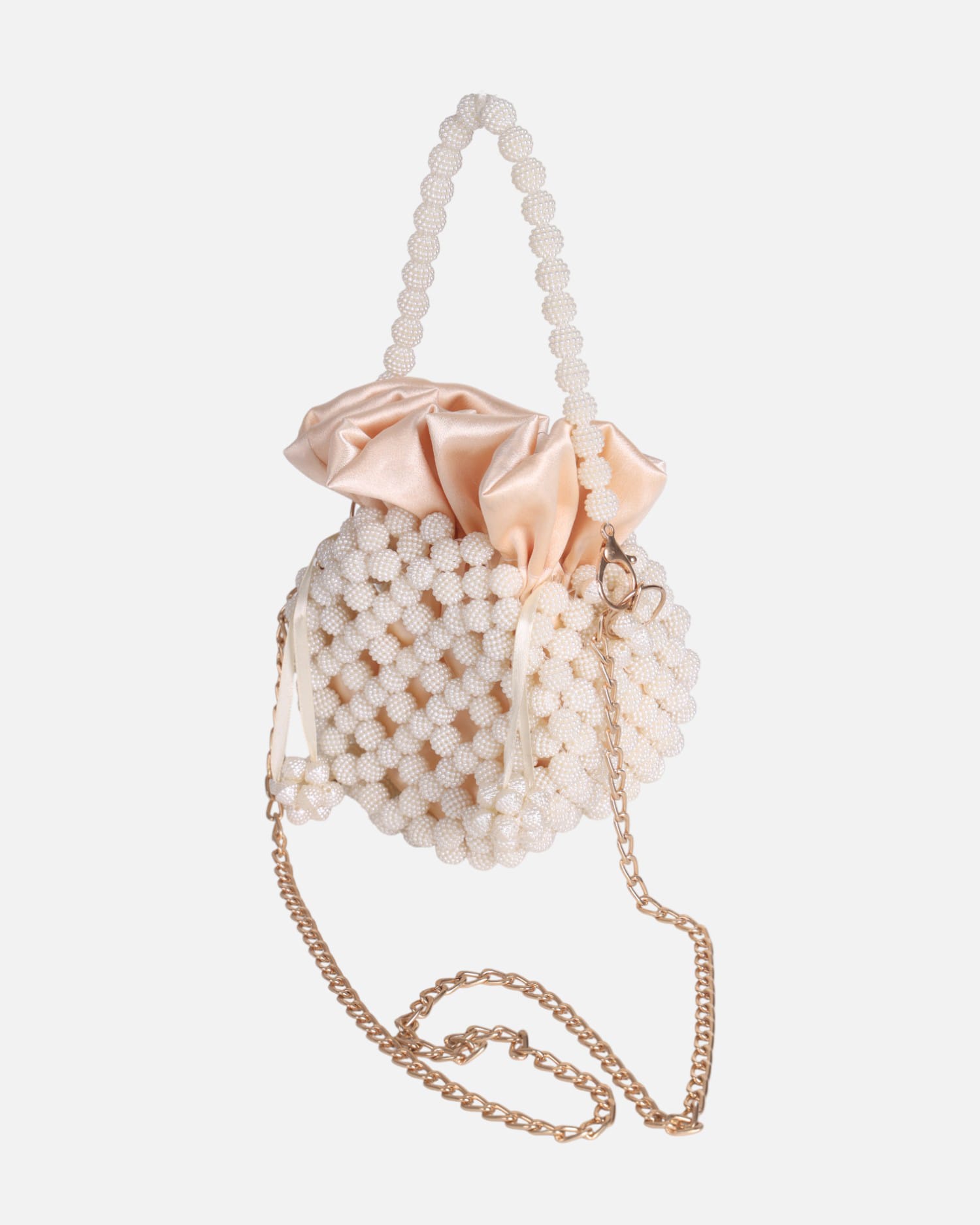 Crystal Beaded Evening Mini Bag | Ivory Bridal Handbag