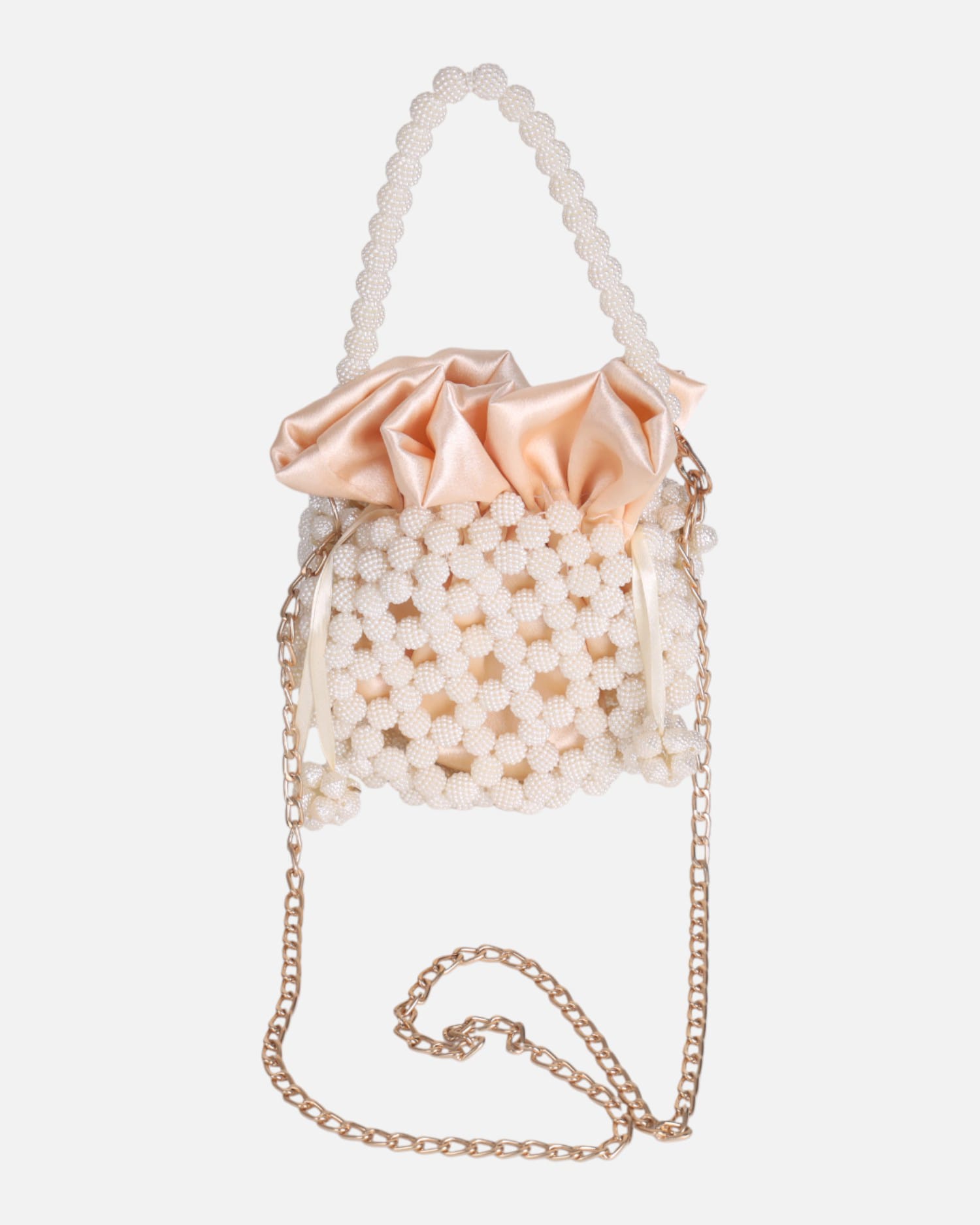 Crystal Beaded Evening Mini Bag | Ivory Bridal Handbag