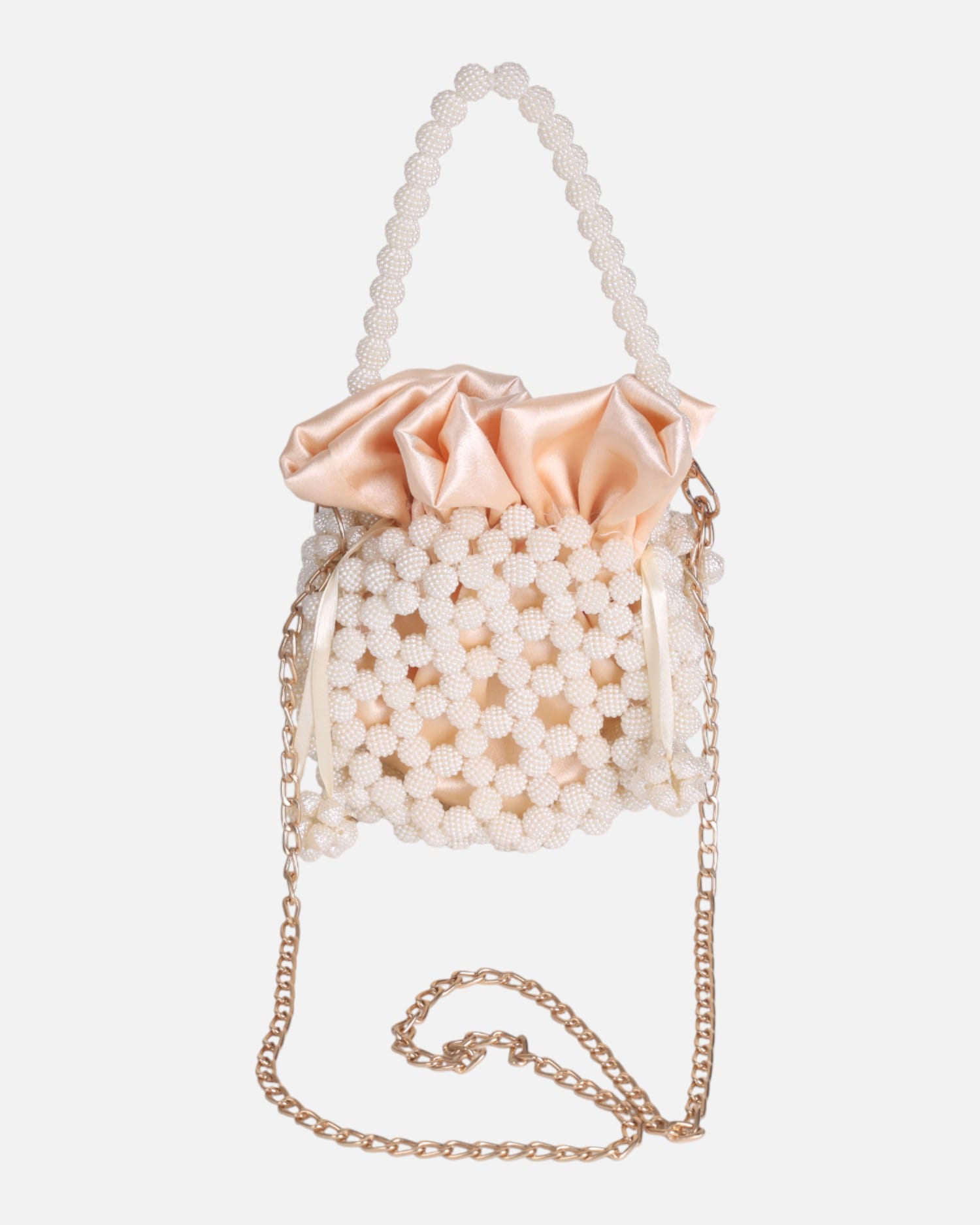 Crystal Beaded Evening Mini Bag | Ivory Bridal Handbag