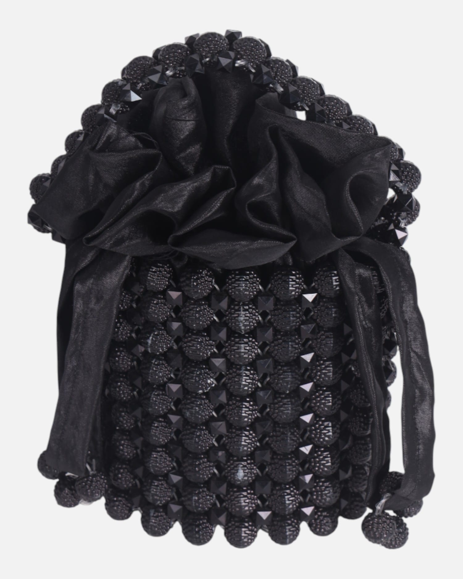 Black Crystal Bag, Evening Handbag, Luxury Party Bag, Elegant Shiny Clutch, Handmade Sparkle Purse, Beaded Accessories