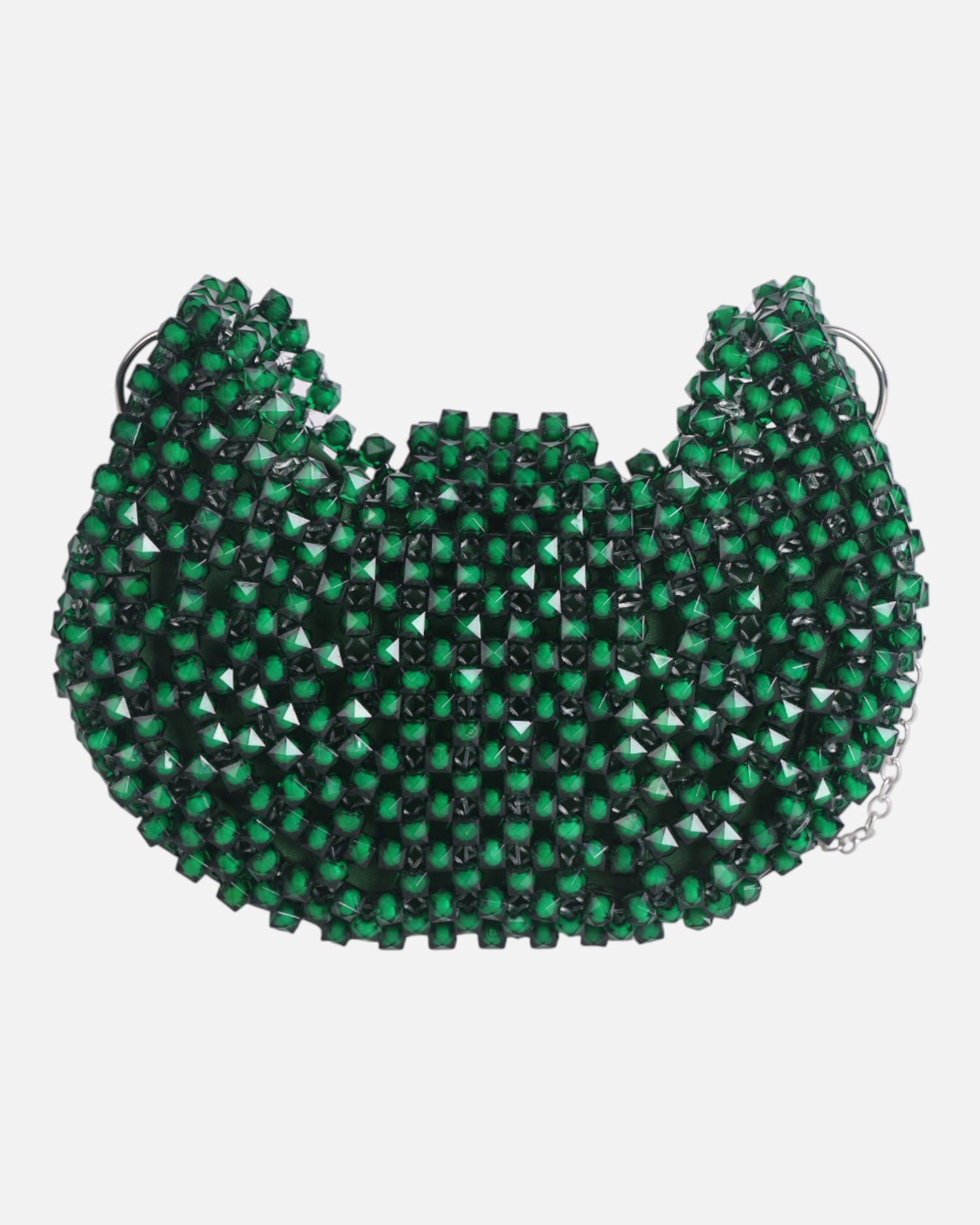 Crystal Beaded Evening Bag – Green Sparkly Crossbody Purse for Weddings & Parties