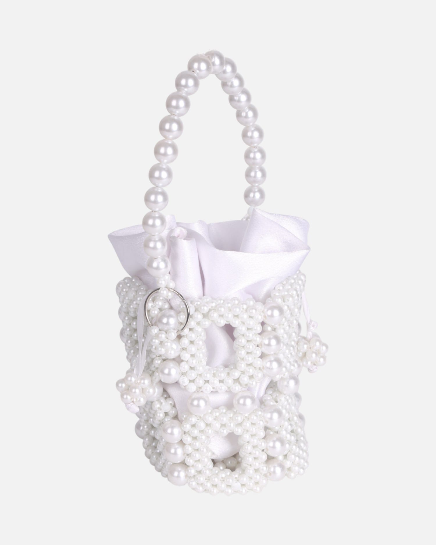 White beaded bag , crystal white bag , purse , unique bag, luxurious bag