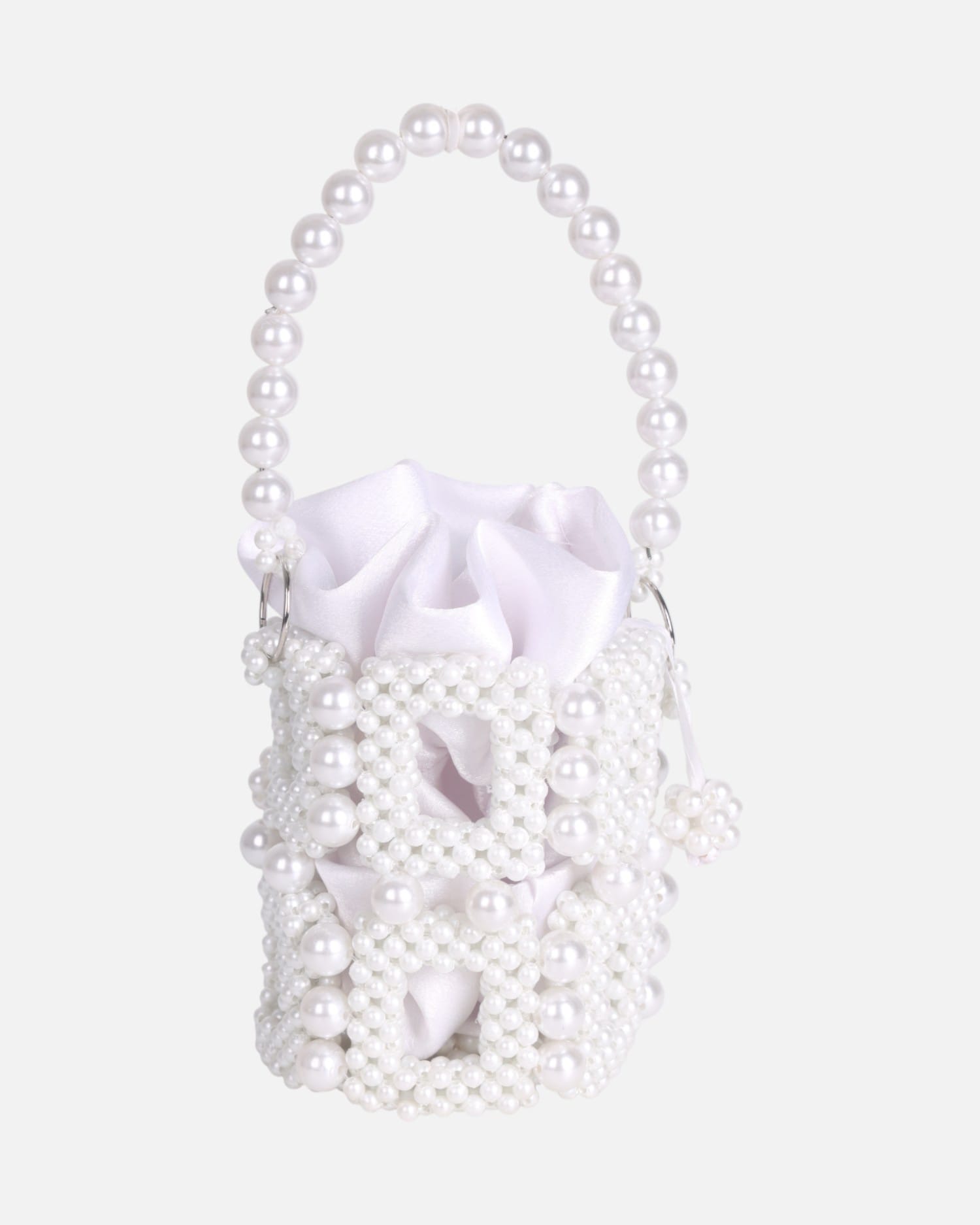 White beaded bag , crystal white bag , purse , unique bag, luxurious bag