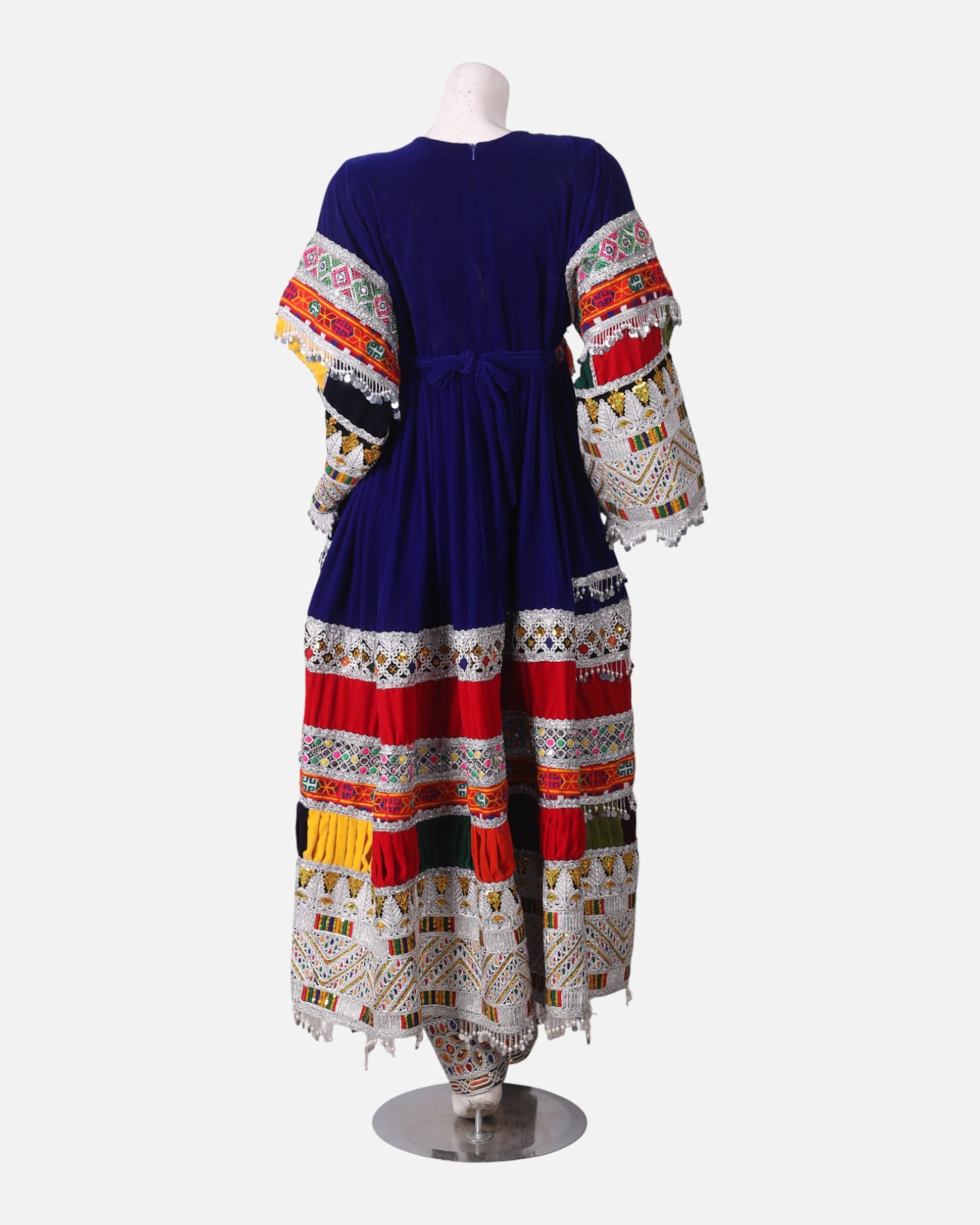 Gand Afghan Traditional Velvet Dress – Cultural Handmade