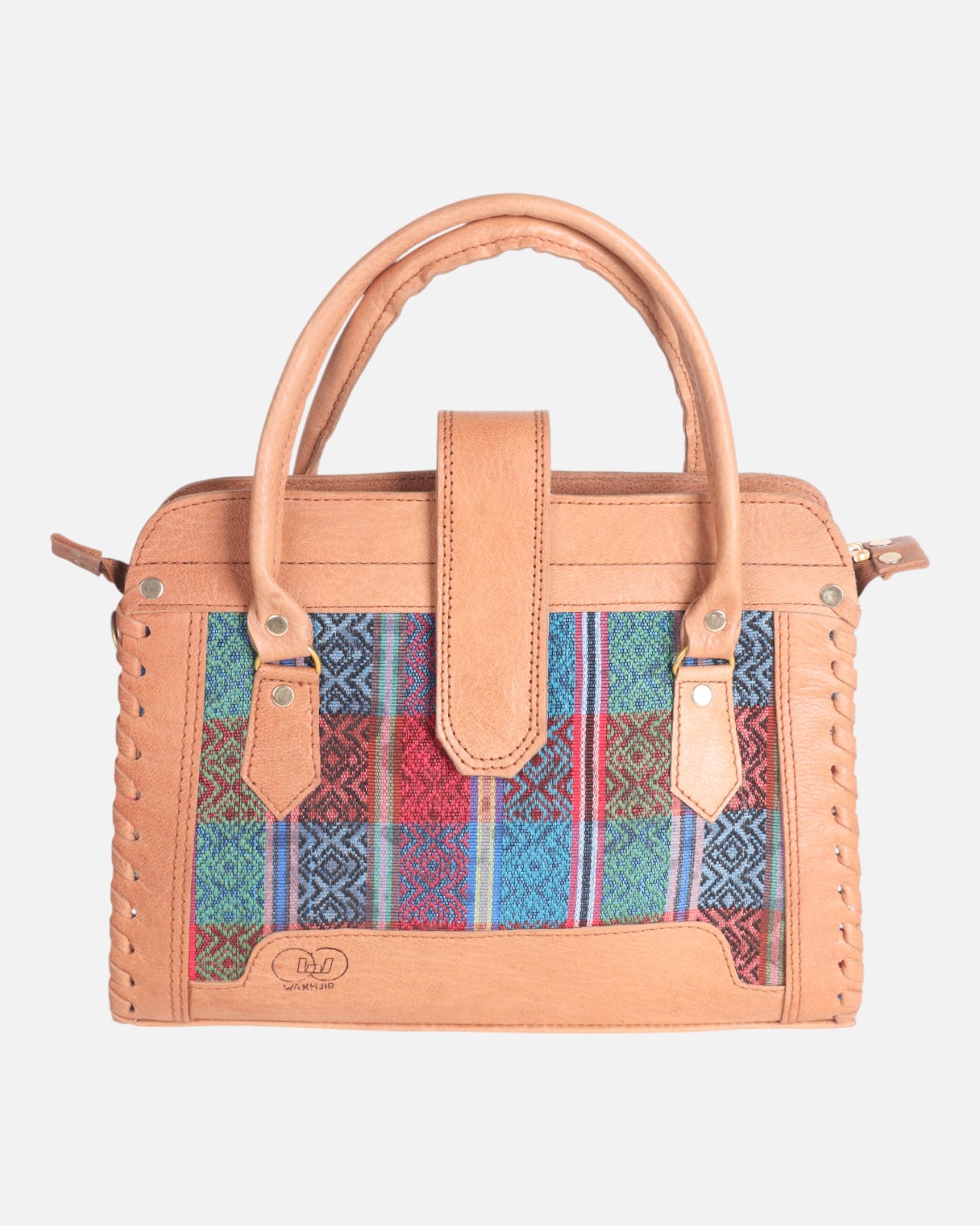 Leather & Handwoven Set – Natural Goat Leather Bag, Shoes & Wallet Set