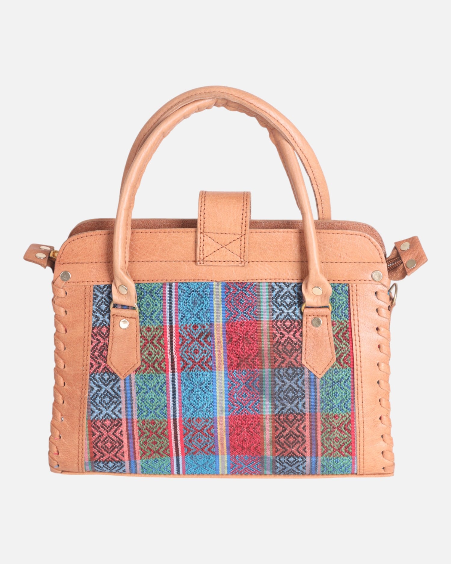 Leather & Handwoven Set – Natural Goat Leather Bag, Shoes & Wallet Set