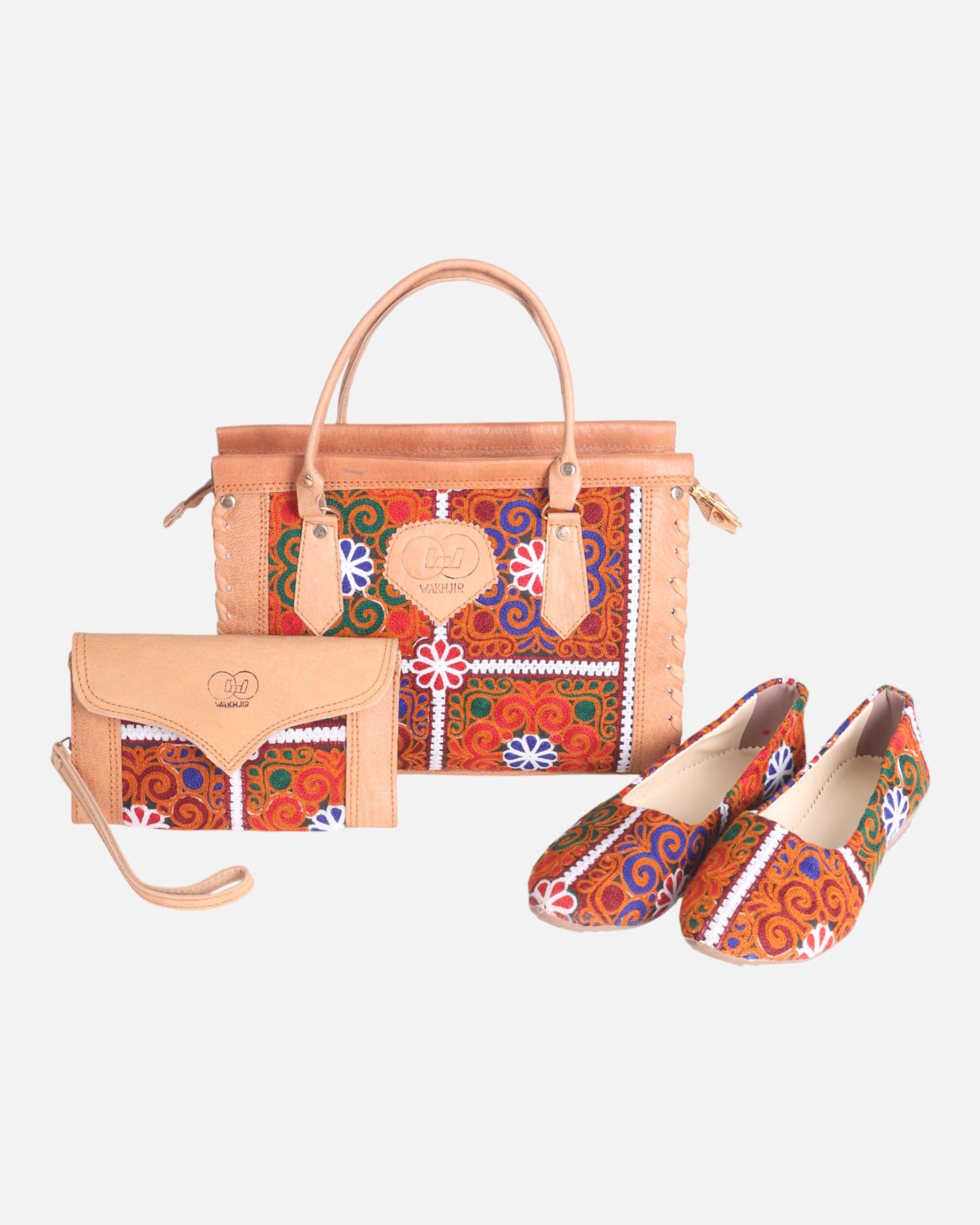 Shoes,Handbag  & Wallet Set –Matching Handbag & Wallet Traditional Handwoven Set