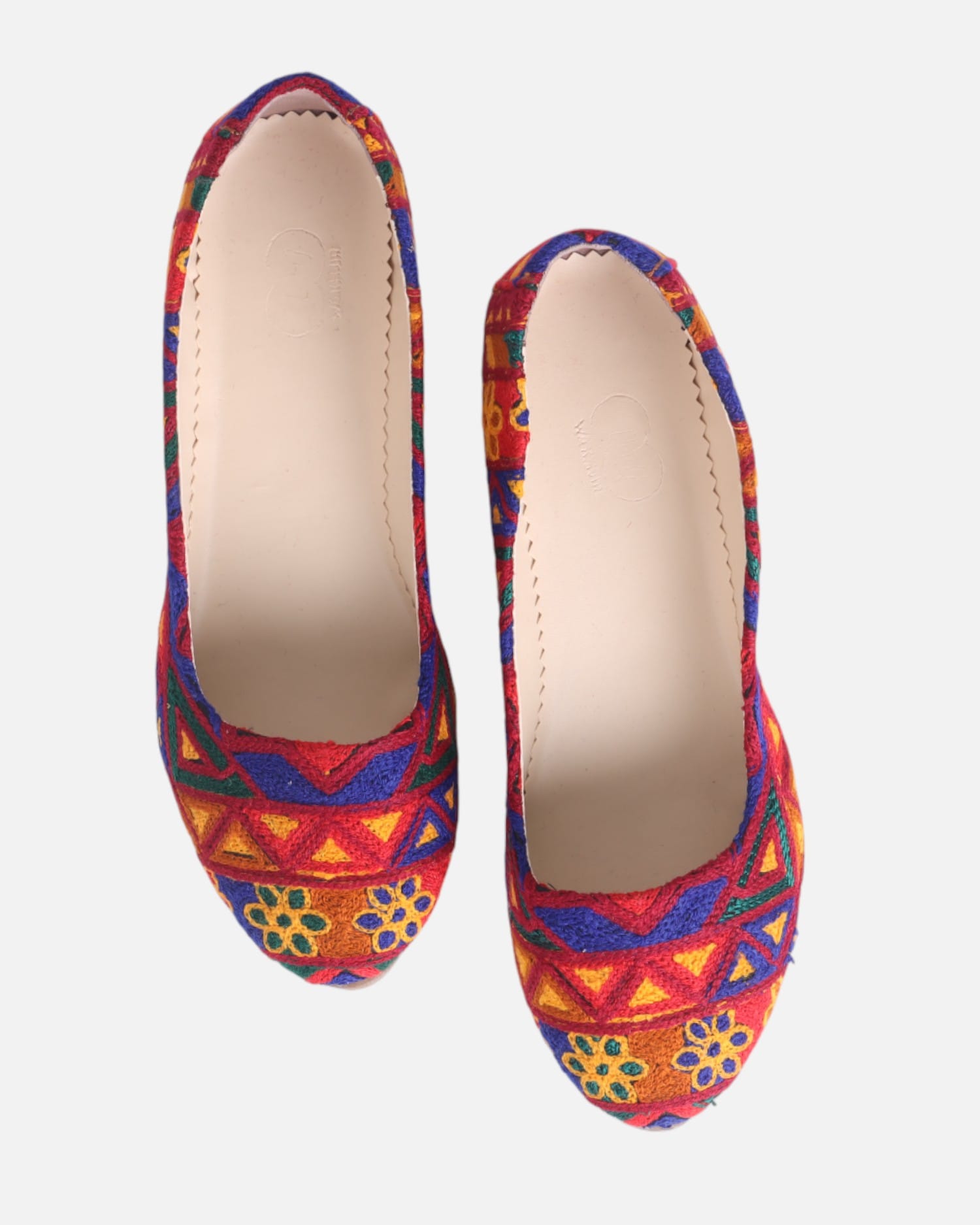 Leather Accessories Set – Multicolor Bag, Shoes & Pouch