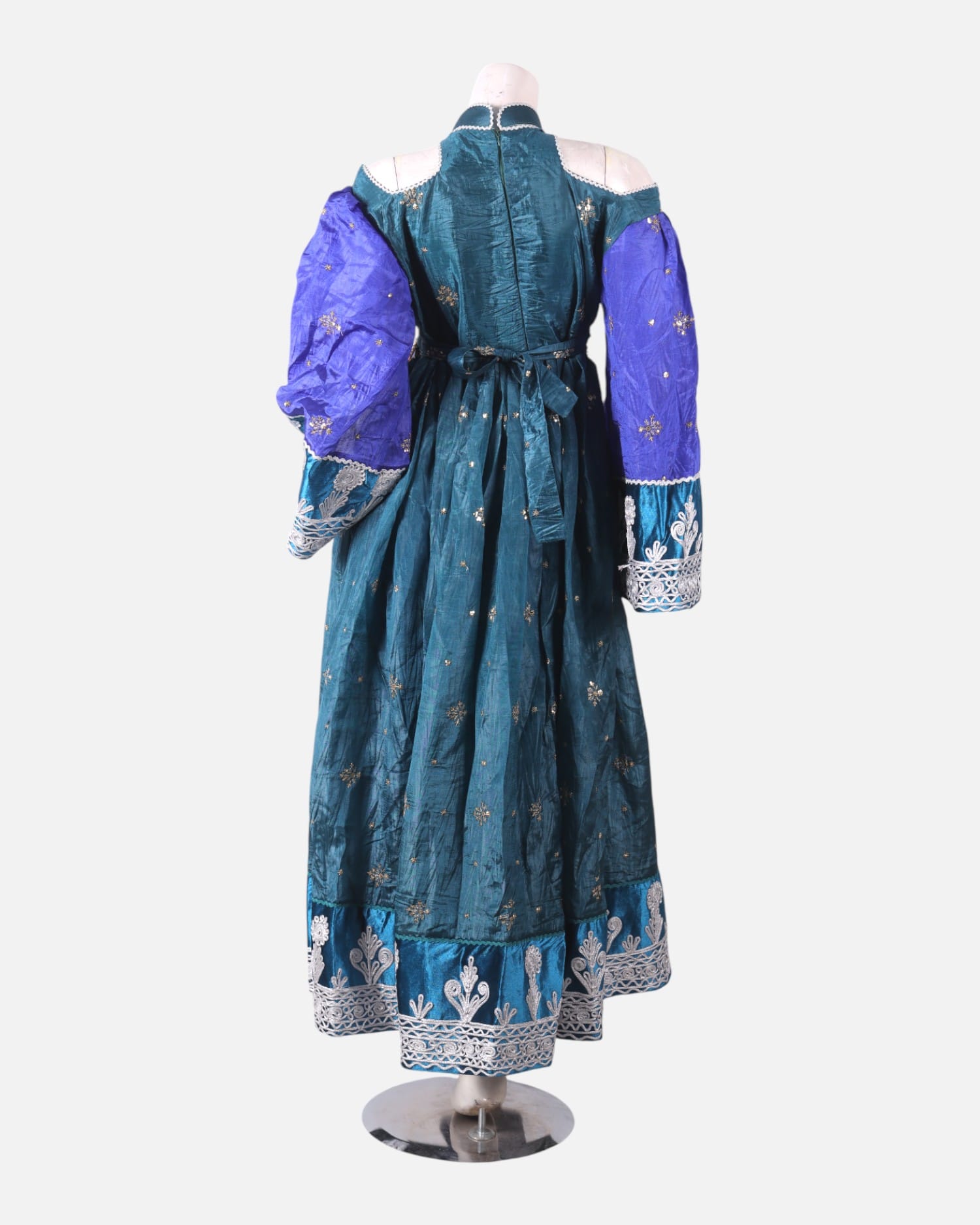 Ocian Blue handmade Afghani Dress & Jewellery