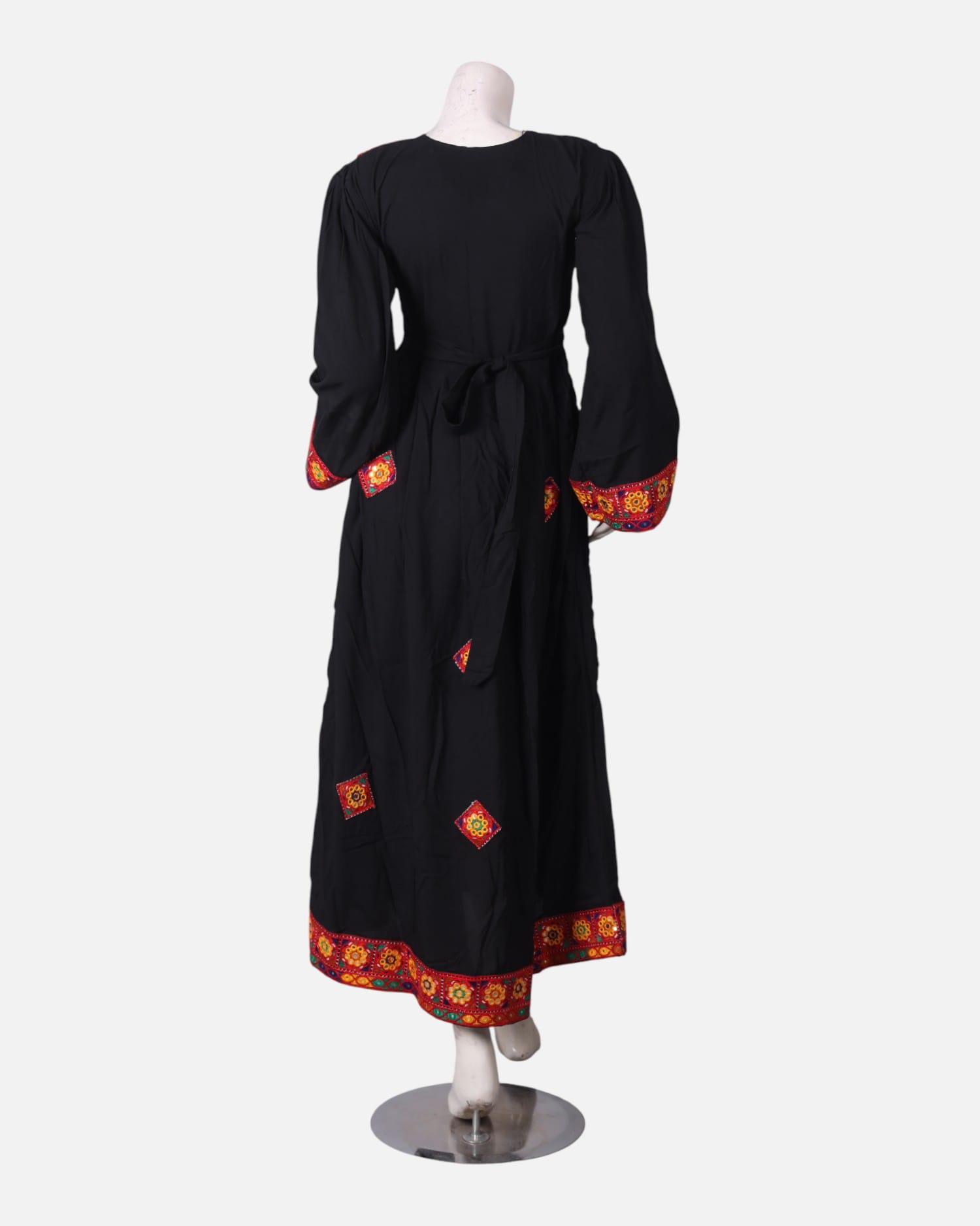 Black Afghan Dress with Traditional Embroidery