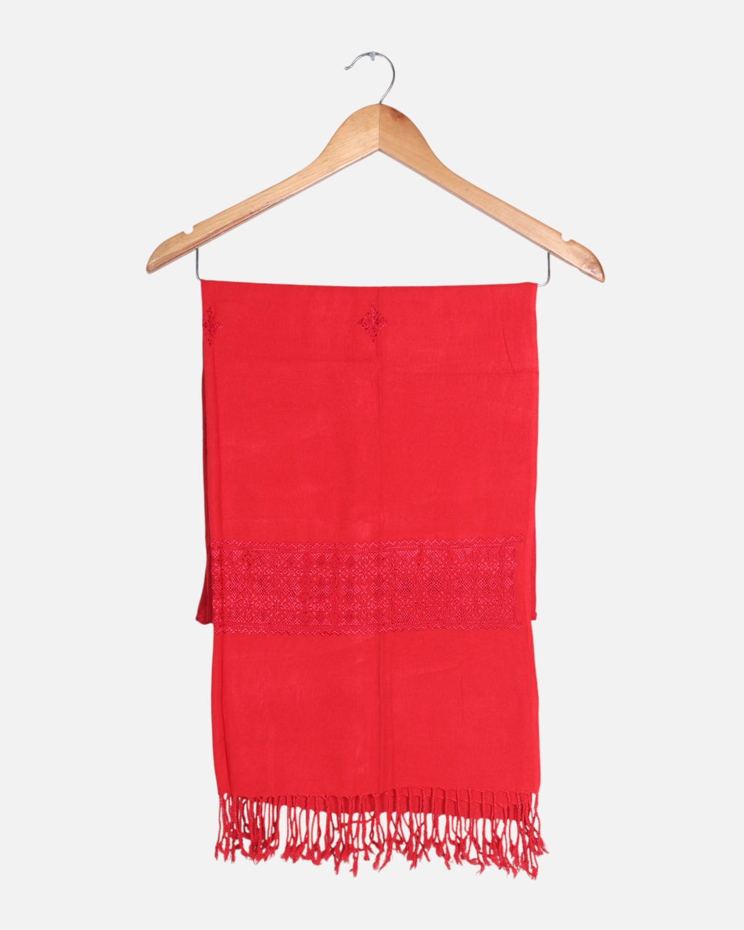 Red Afghan Khammaki Scarf