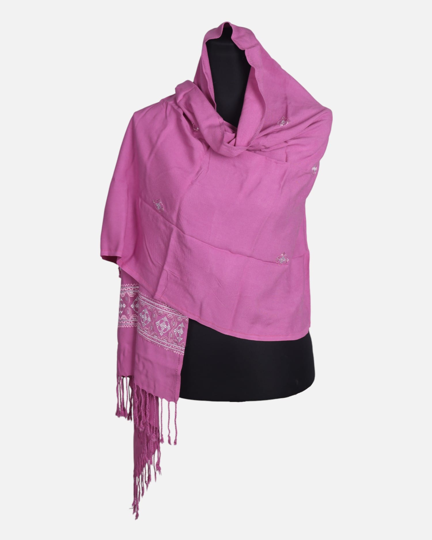 Rose Pink Girls Scarf Handmade