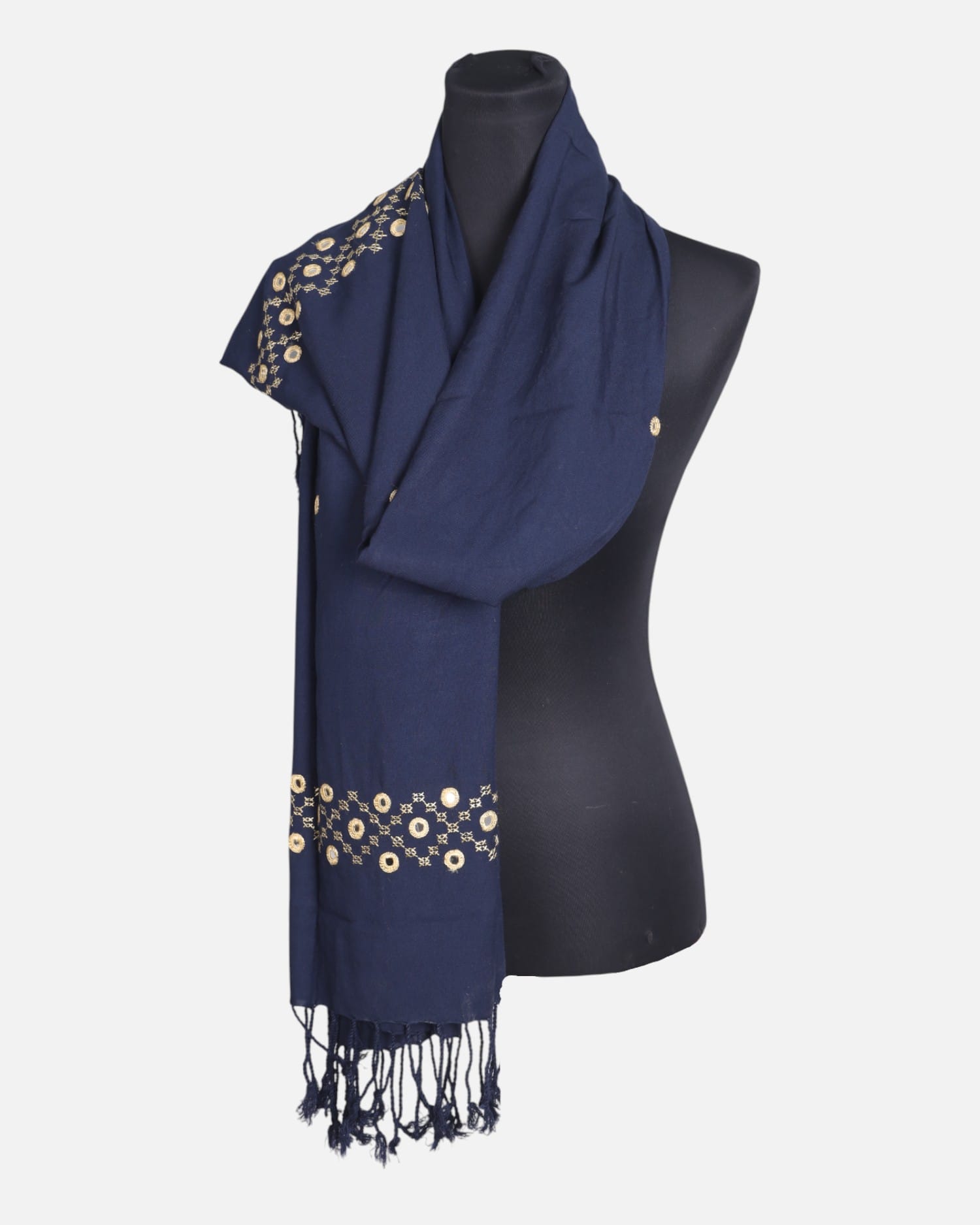 Scarf Mirror Embroidered Chador Shawl