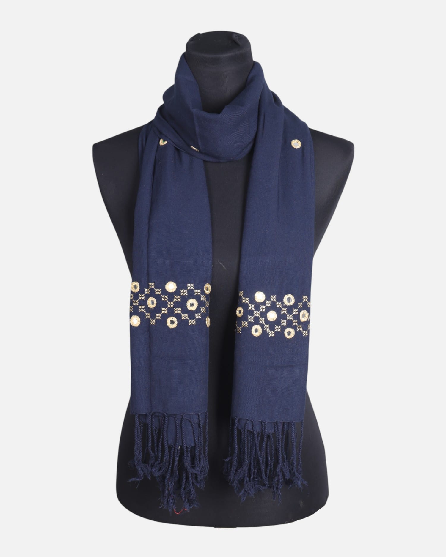 Scarf Mirror Embroidered Chador Shawl