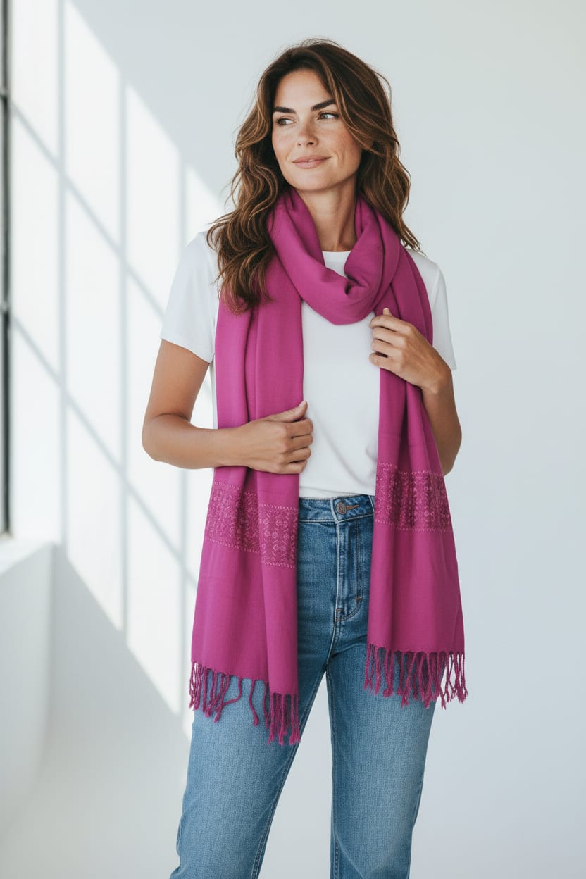 Soft Cotton Khamaki Wrap Scarf