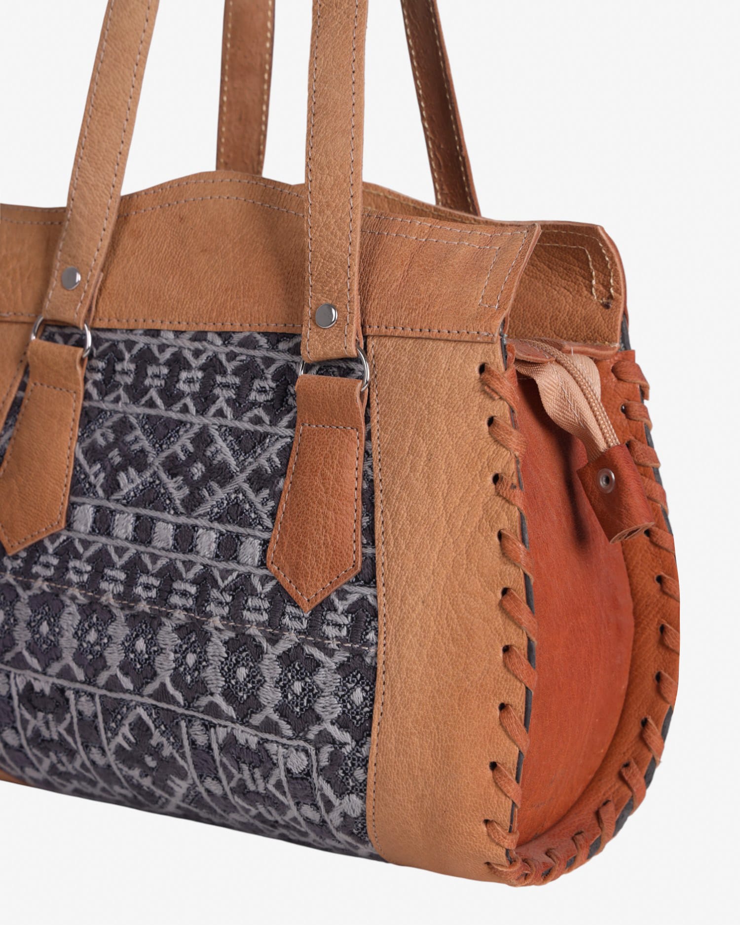 Handmade Leather Handbag – Traditional Afghan Design