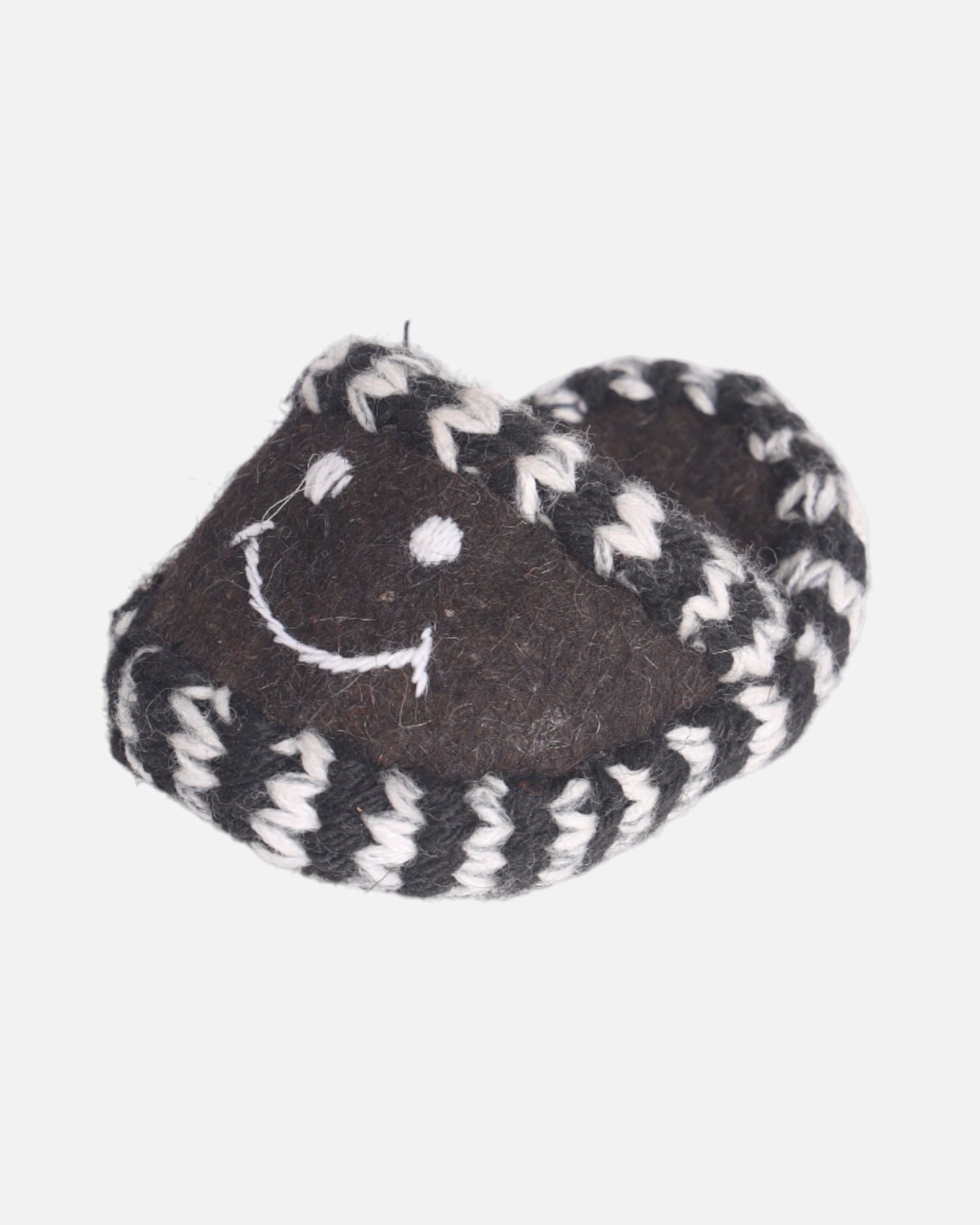 Kids Wool Felt Slippers with Smiling Face
