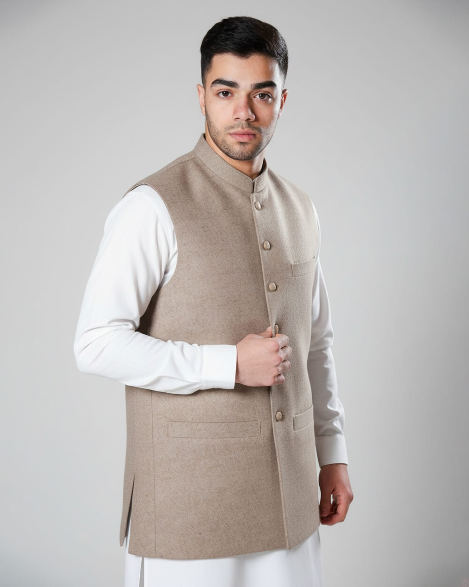 Men’s Winter Vest – Handmade Wool Waistcoat