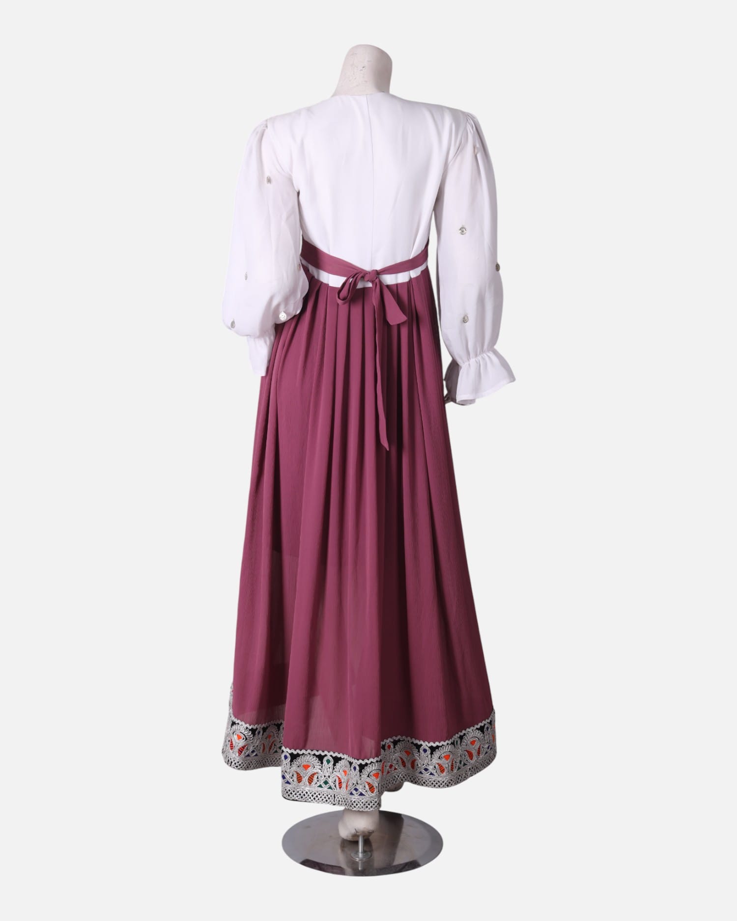 Handmade Afghan Embroidered Dress – Colorful Traditional Design