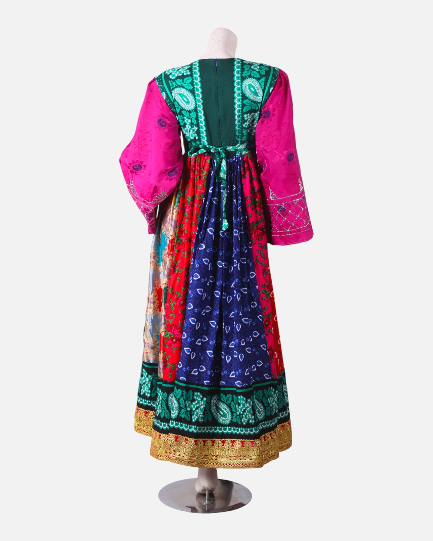 Afghan Kochi Dress: Multicolour Embroidery, Traditional Wedding Henna Dress
