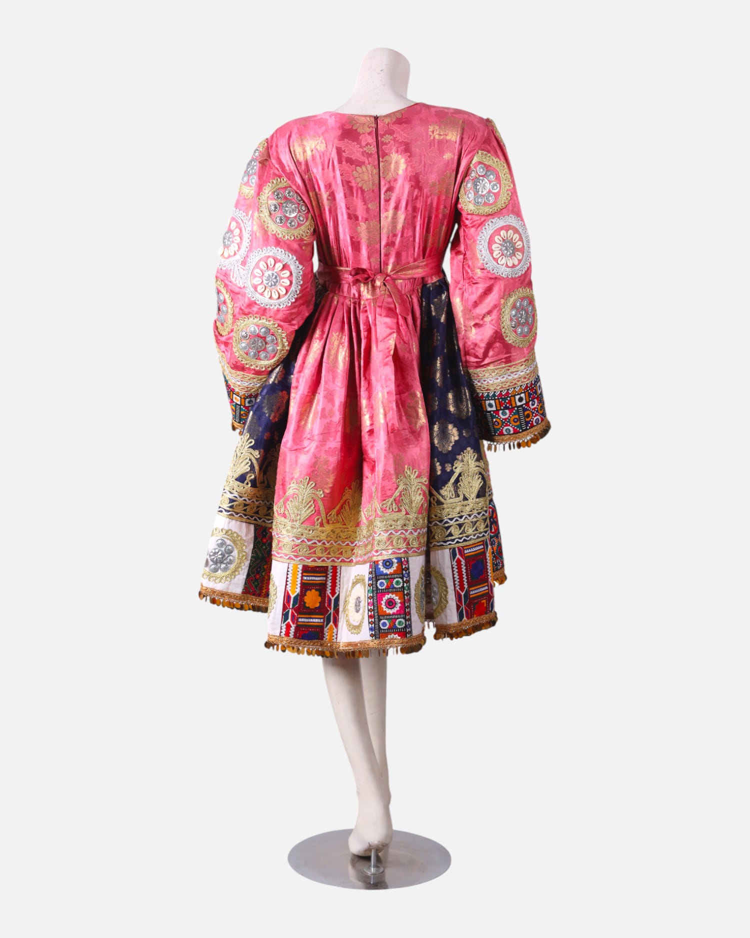 pink afghani dress AFGHAN DRESS, THREE Pieces kuchi long pink Dress With coins ,