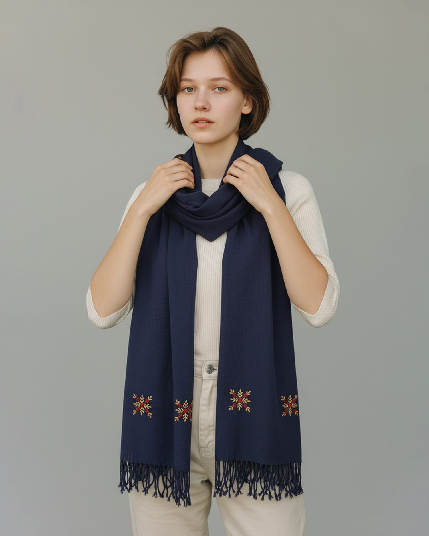 Lightweight Navy Cotton Chador