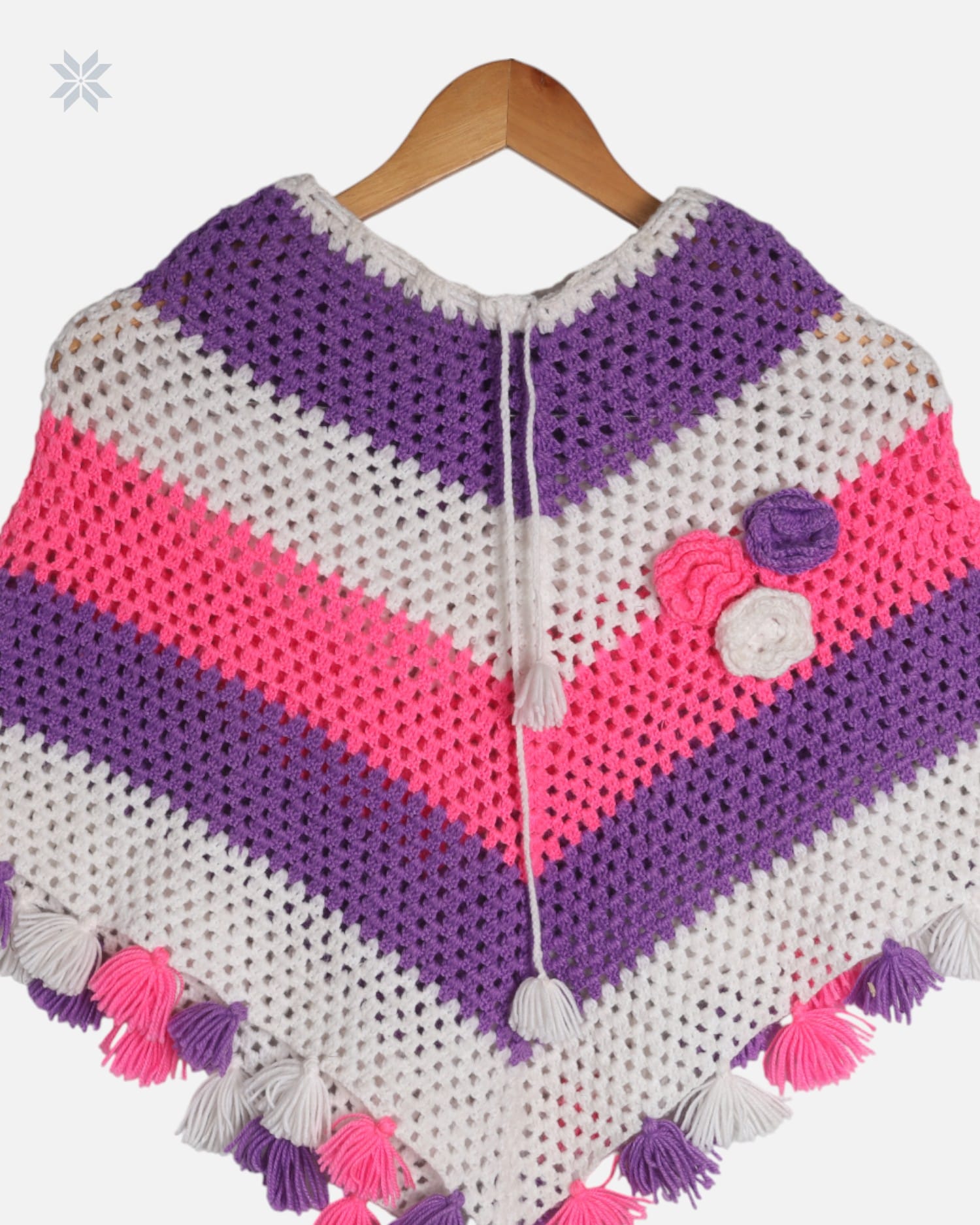 Purple & Pink Yalan Poncho