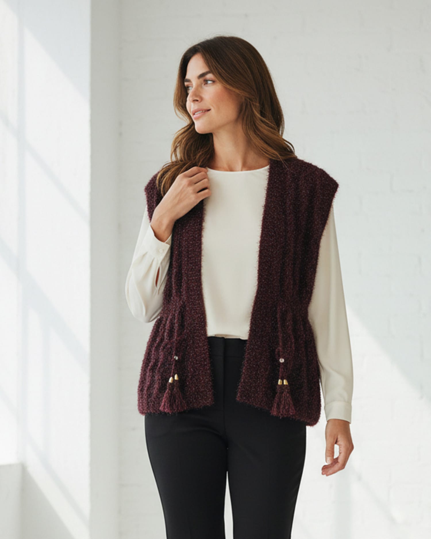 Burgundy Women Jacket