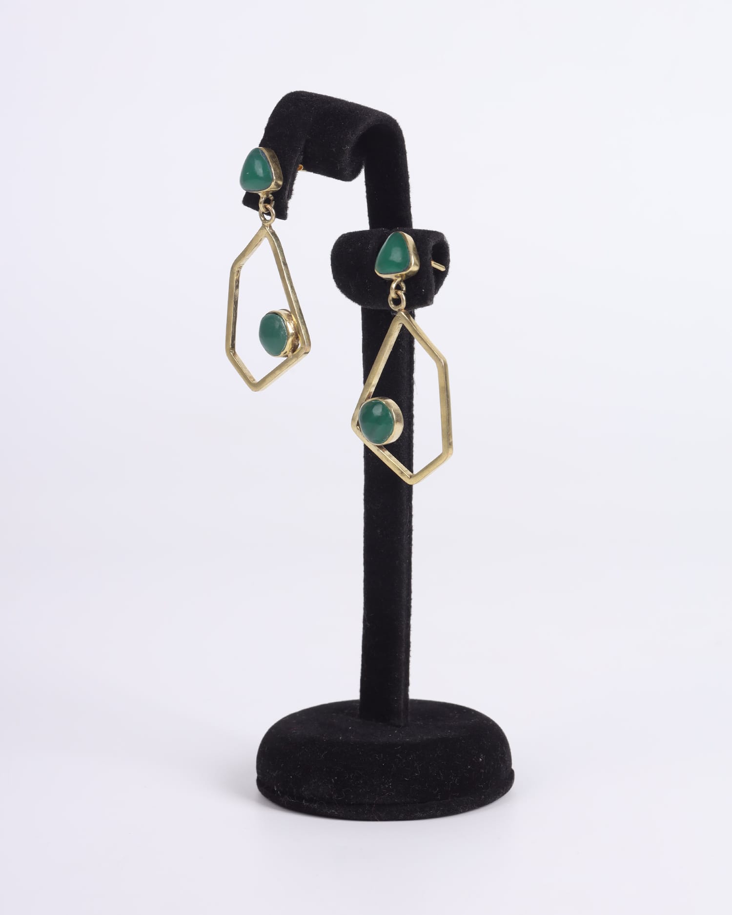 Green Agate Earrings