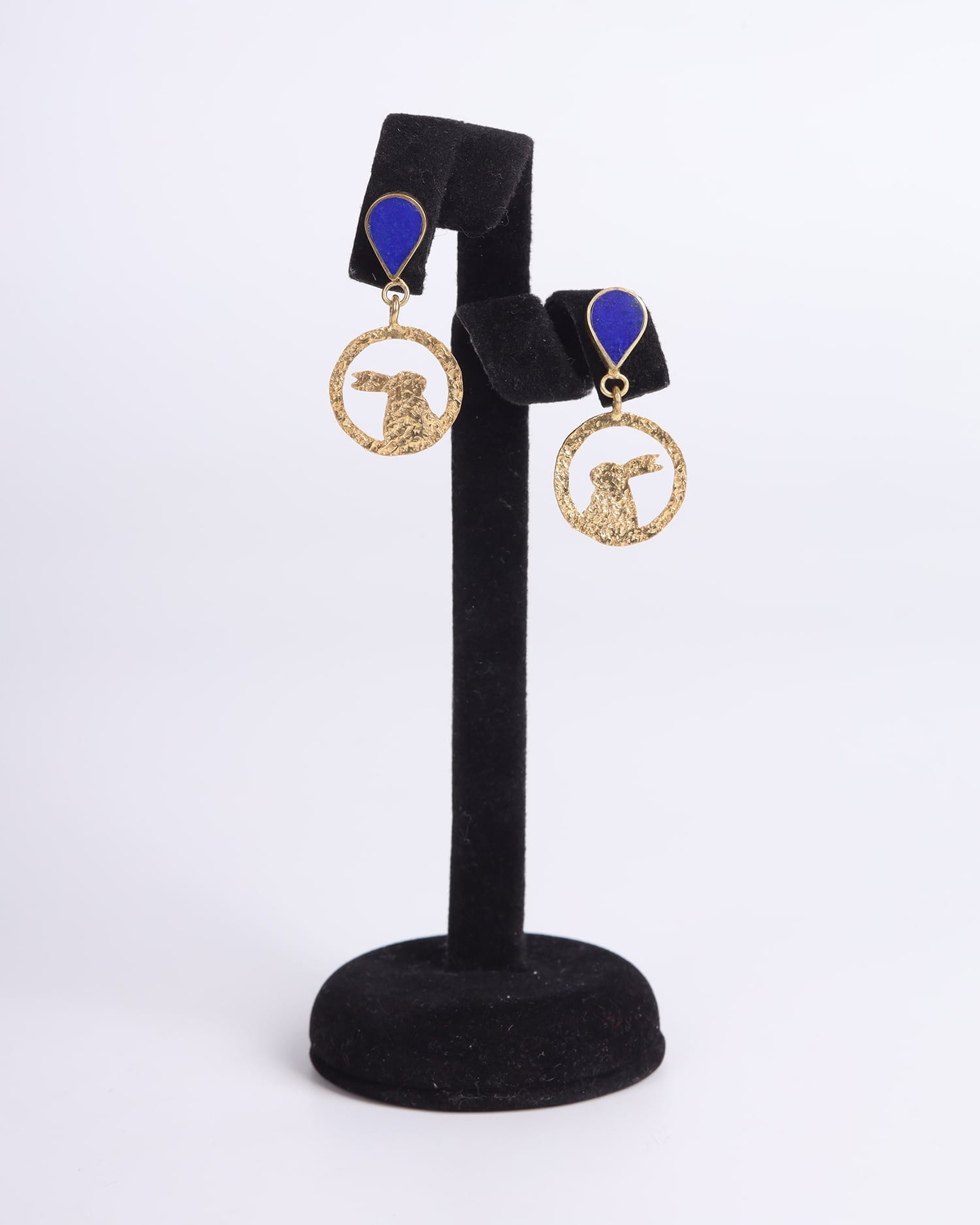 Earrings Lapis Lazuli Rabbit