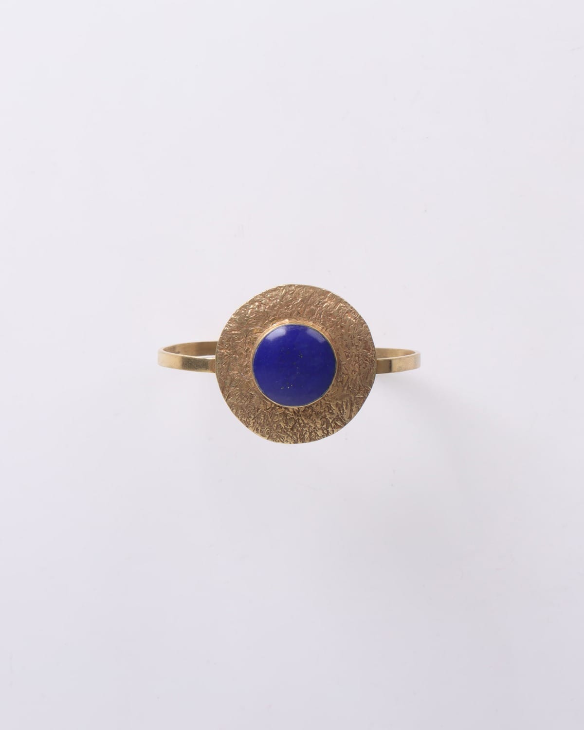 Bangle Elegant Lapis Lazuli – Gold Plated Brass – Afghan Jewelry