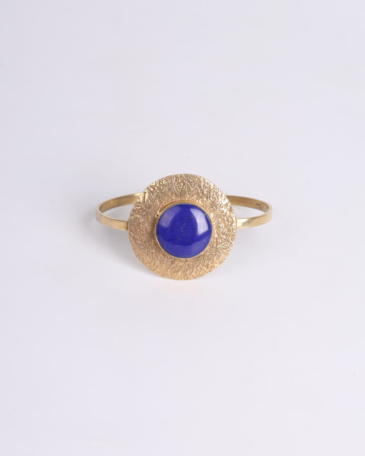 Bangle Elegant Lapis Lazuli – Gold Plated Brass – Afghan Jewelry